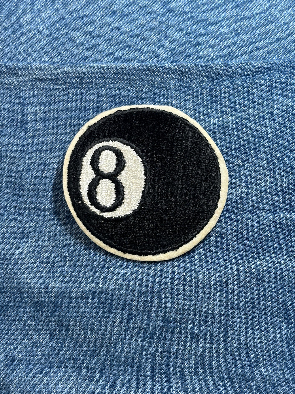 8 Ball Patch: Black & White Classic - Billiards Accessory