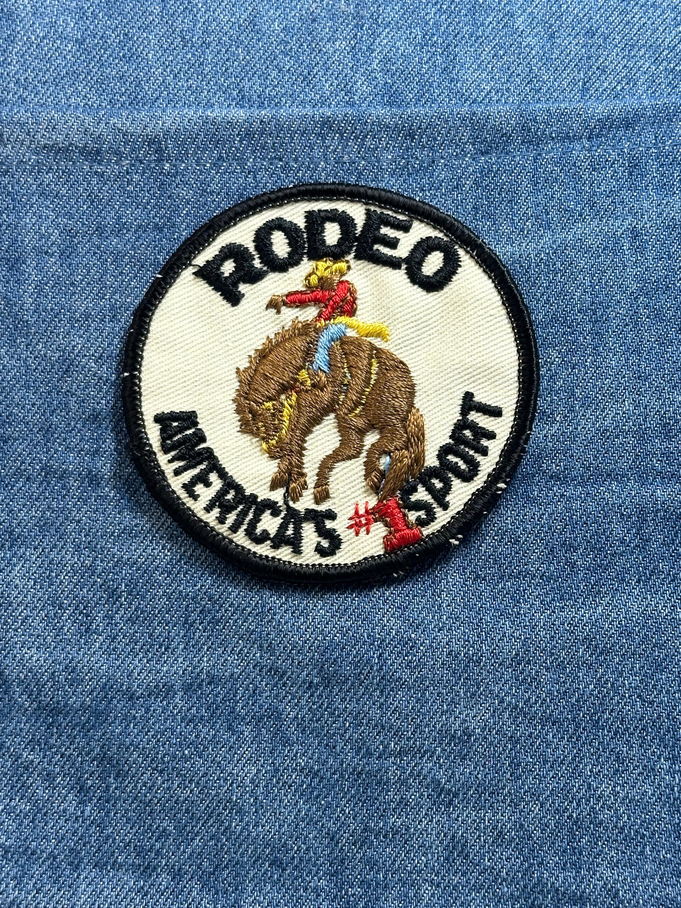 Rodeo Americas 1 Sport Patch Cowboy Bronco Western Embroidered Patch