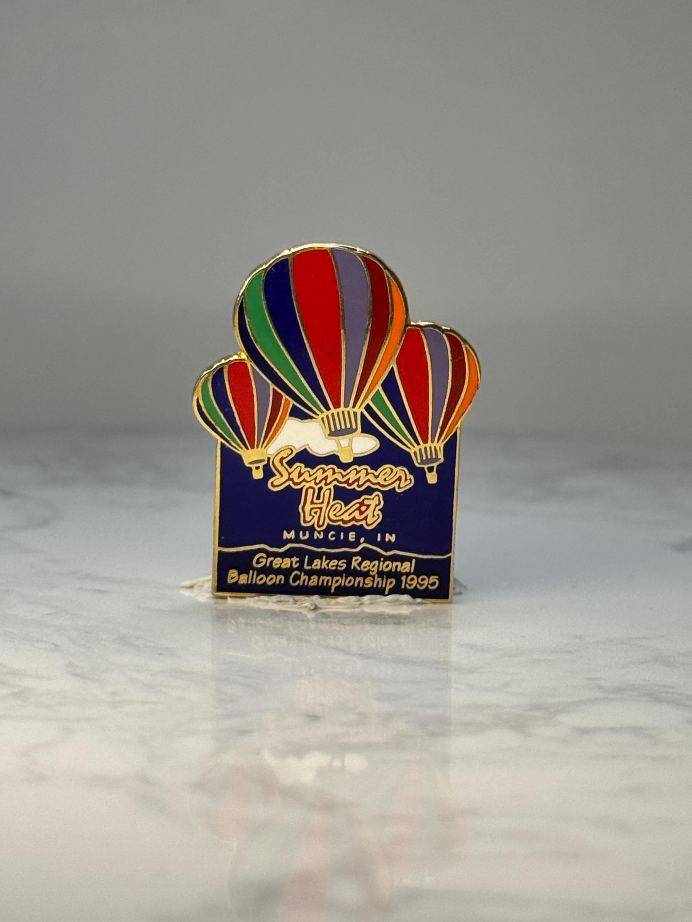 Vintage Hot Air Balloon Event Pin: Colorful Enamel - 1995 Championship Accessory