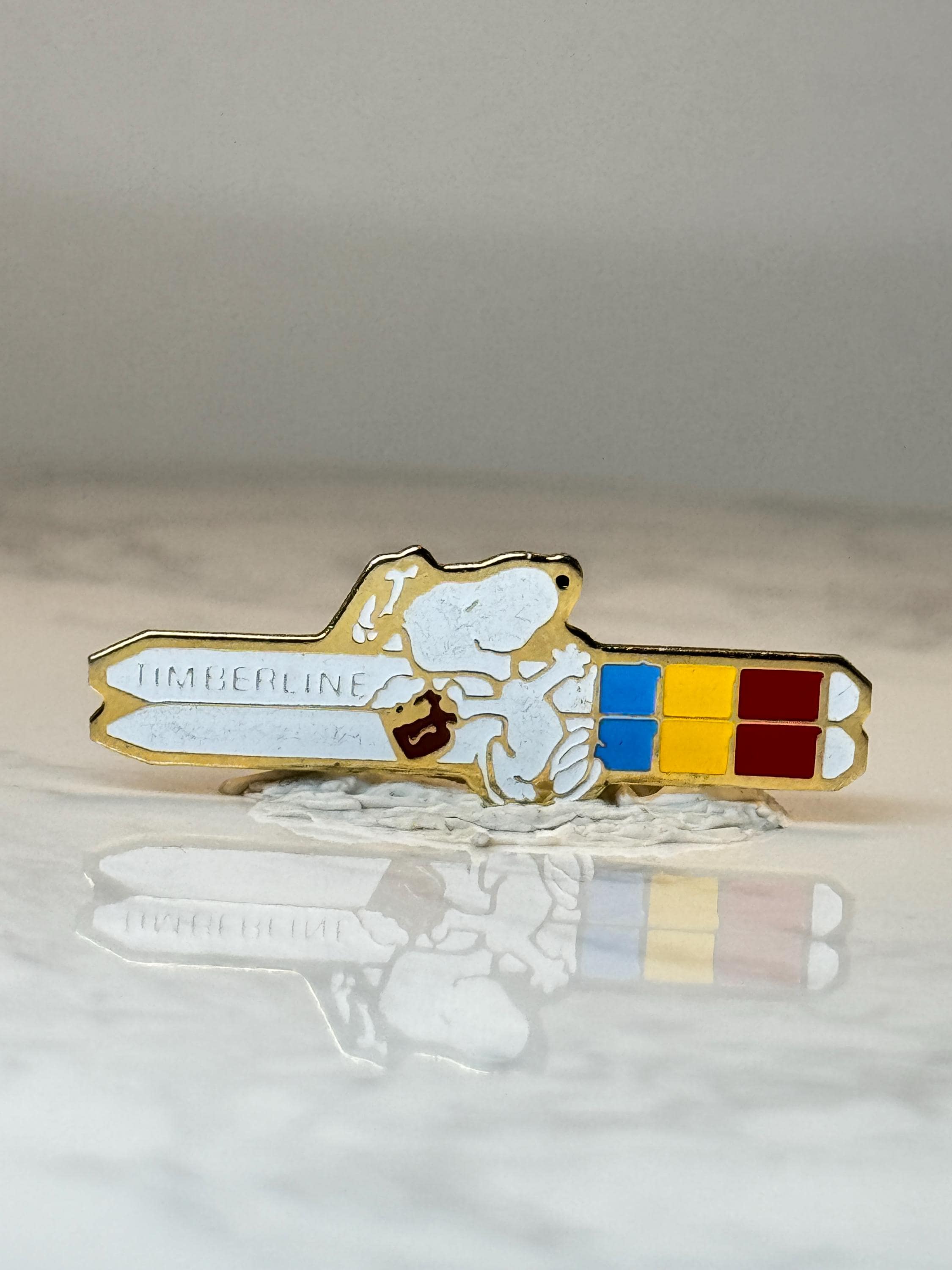 Vintage Snoopy Timberline Ski Pin Vintage: Peanuts Character - Ski Resort Souvenir