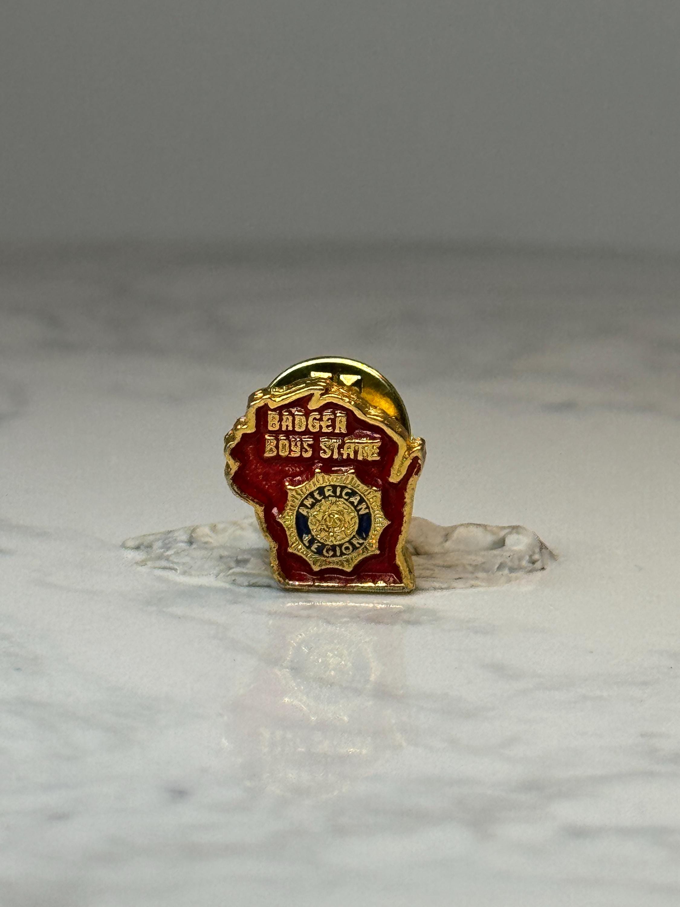 Vintage Badger Boys State Pin: American Legion Wisconsin Youth Program