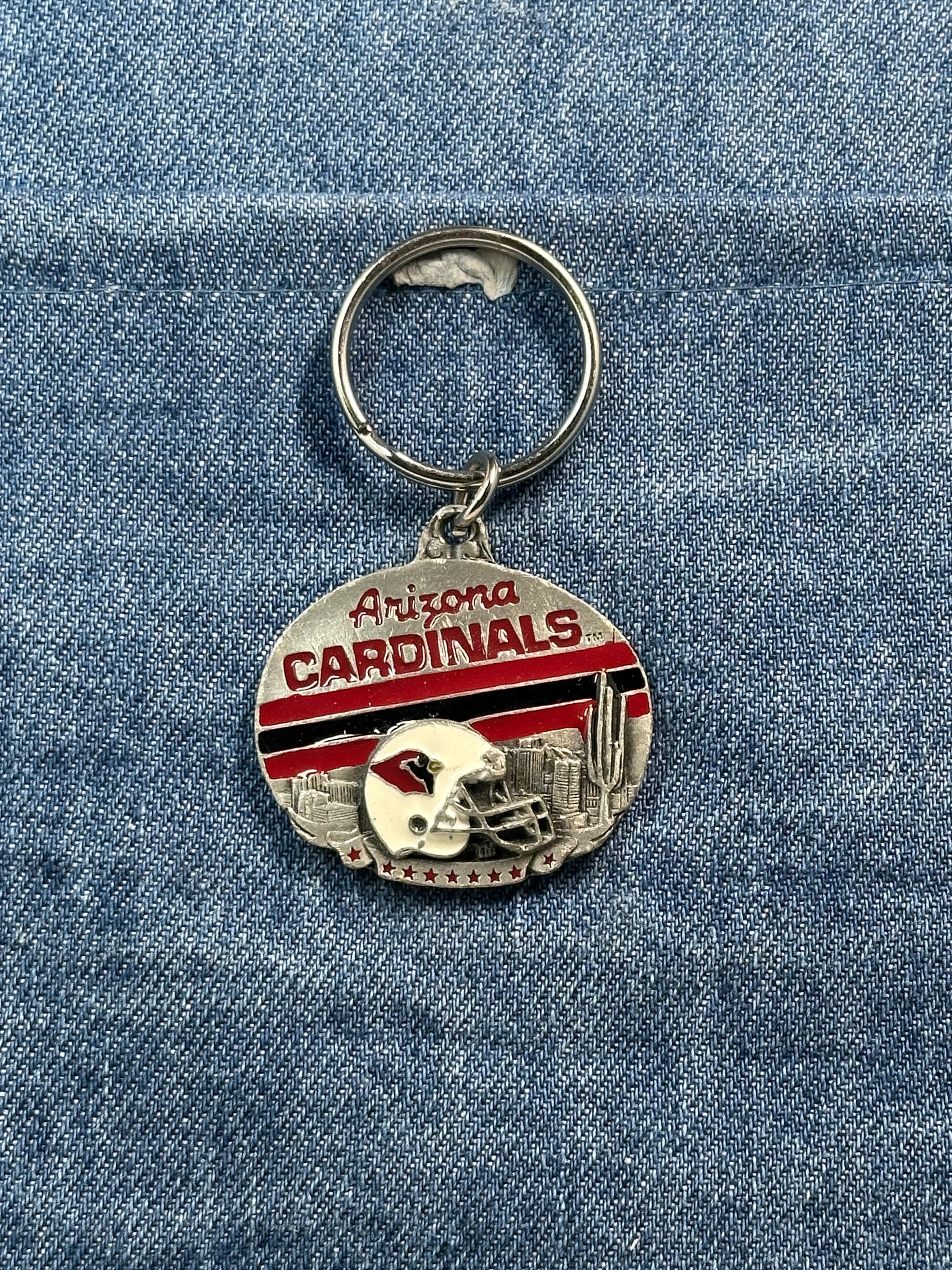 Vintage Arizona Cardinals Keychain: Metal Enamel - NFL Football Accessory