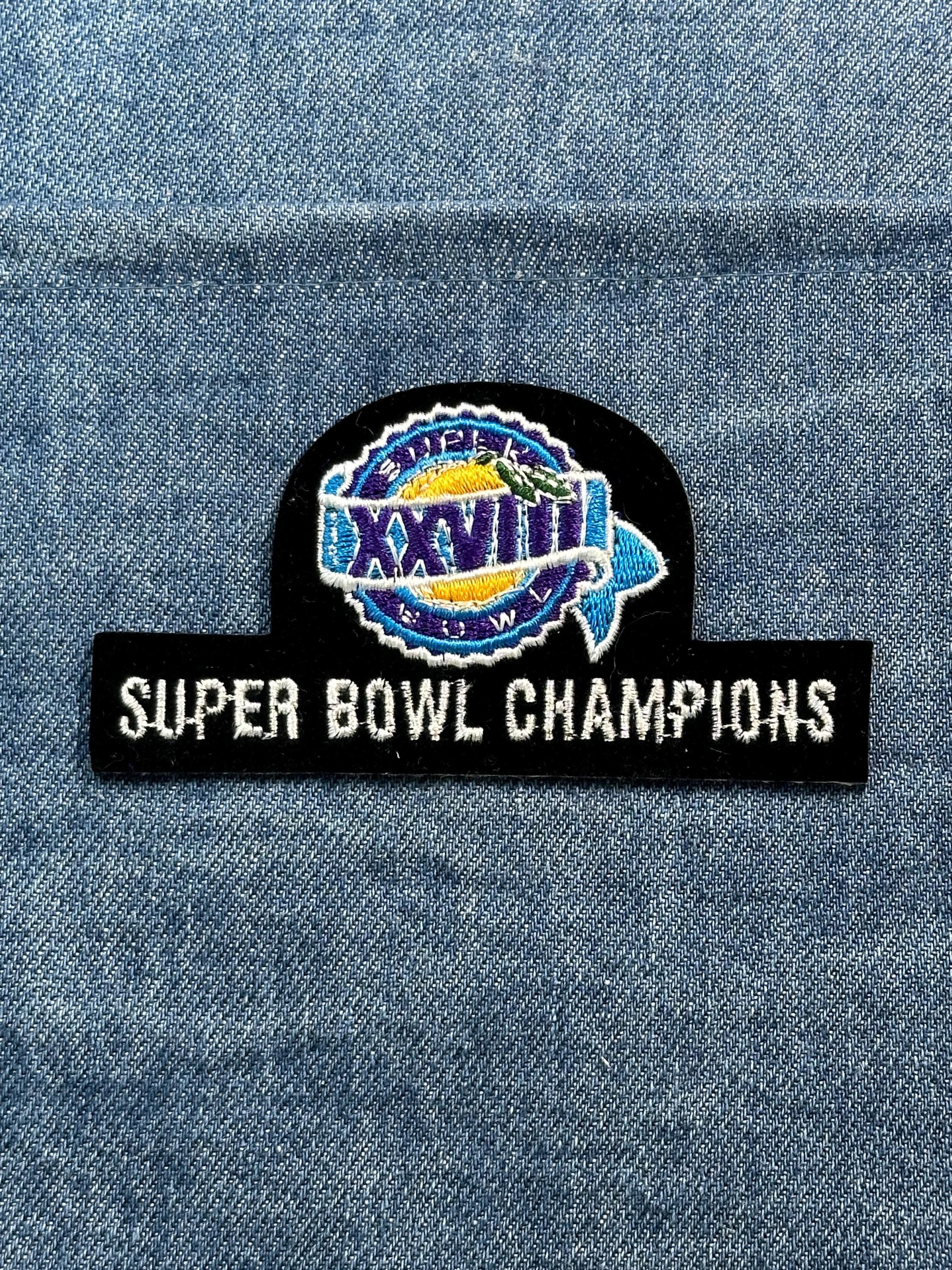 Super Bowl Champions Patch Embroidered NFL Football Sew On Patch Vintage Style