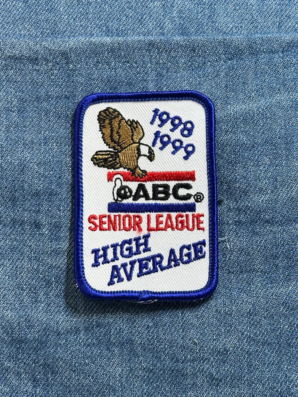 ABC Senior League High Average Patch 1998 1999 Vintage Bowling Award