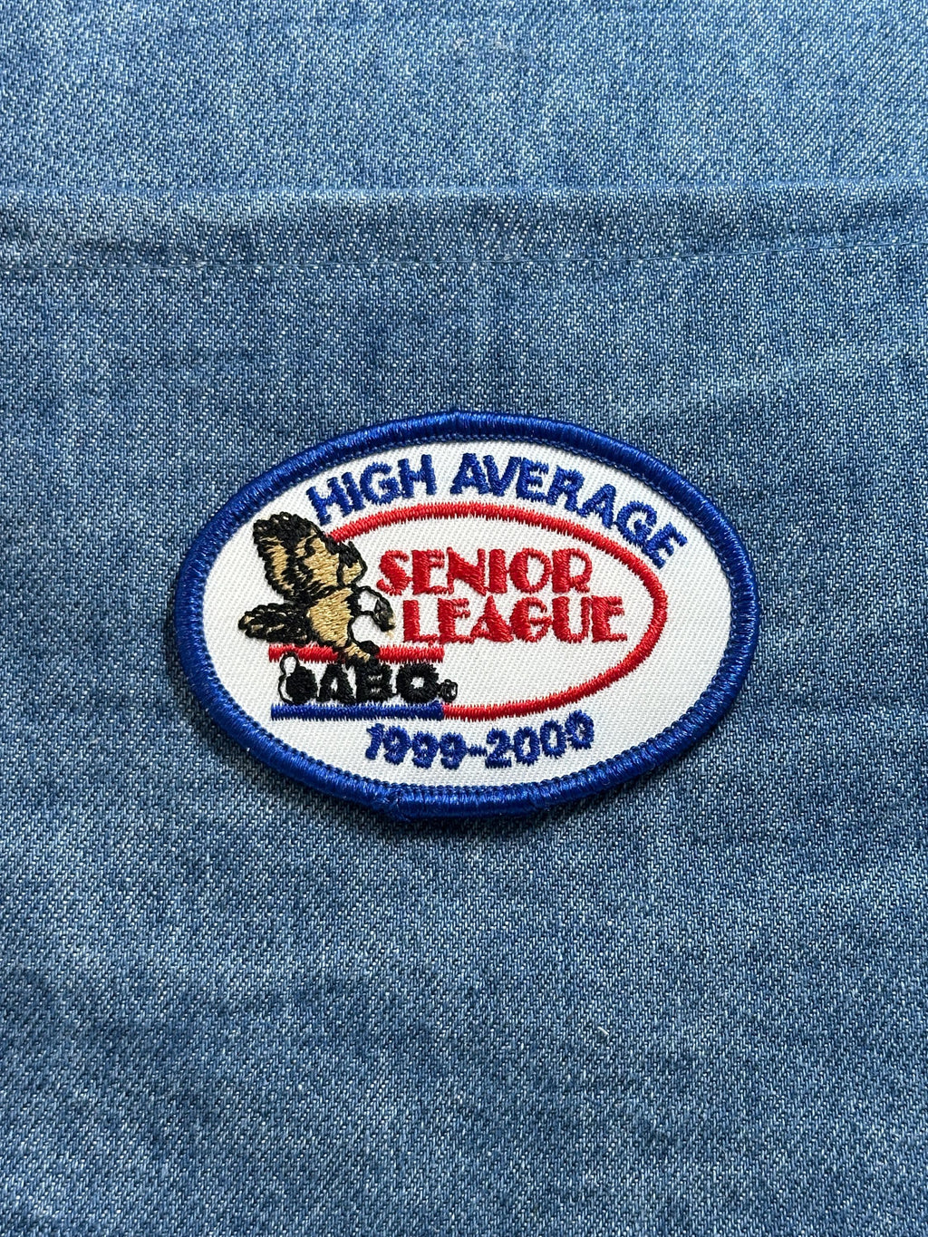 ABC Bowling Patch Senior League High Average 1999-2000 Embroidered Patch