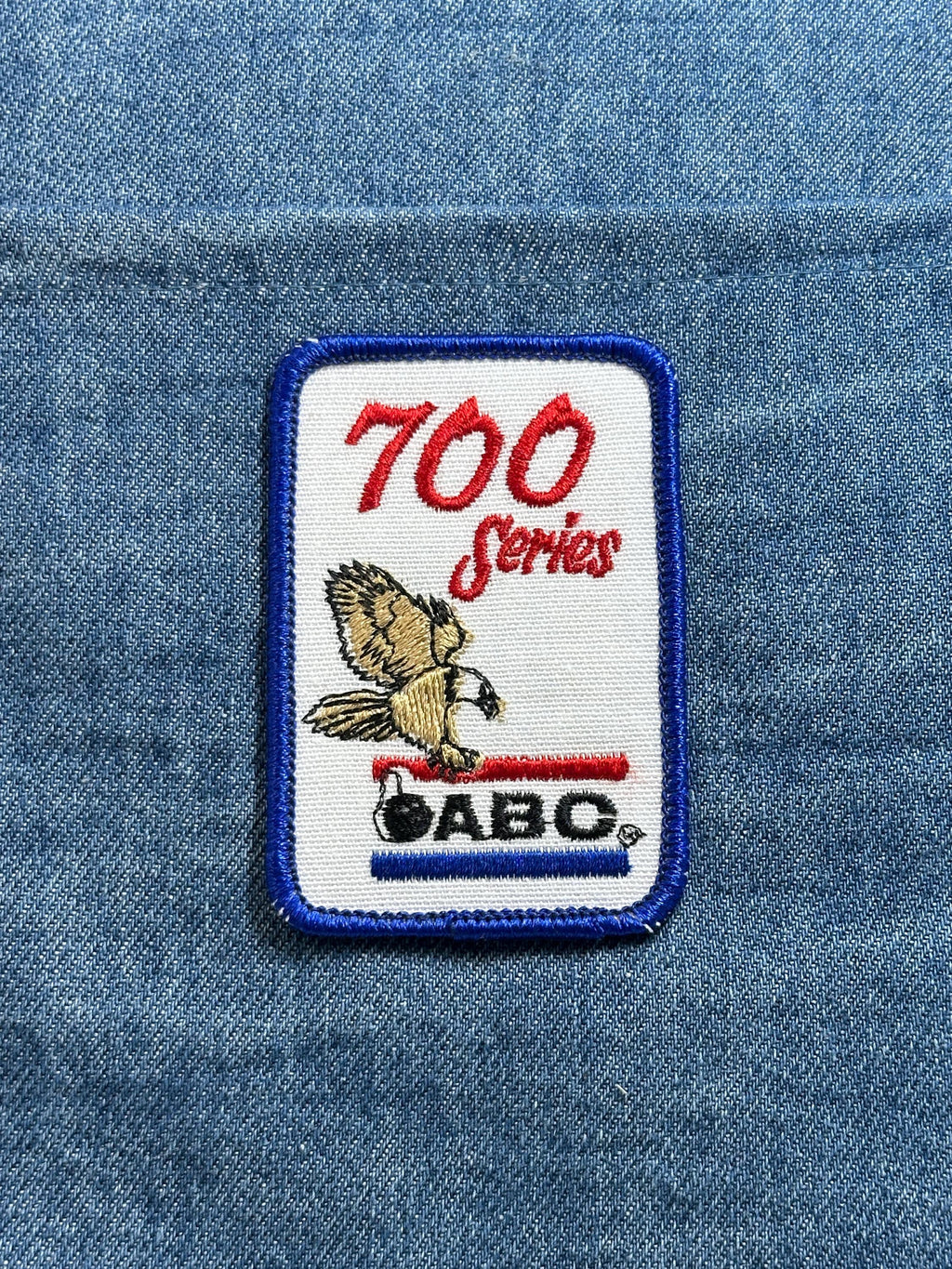 700 Series ABC Patch: Red White Blue - Vintage TV Promo Accessory