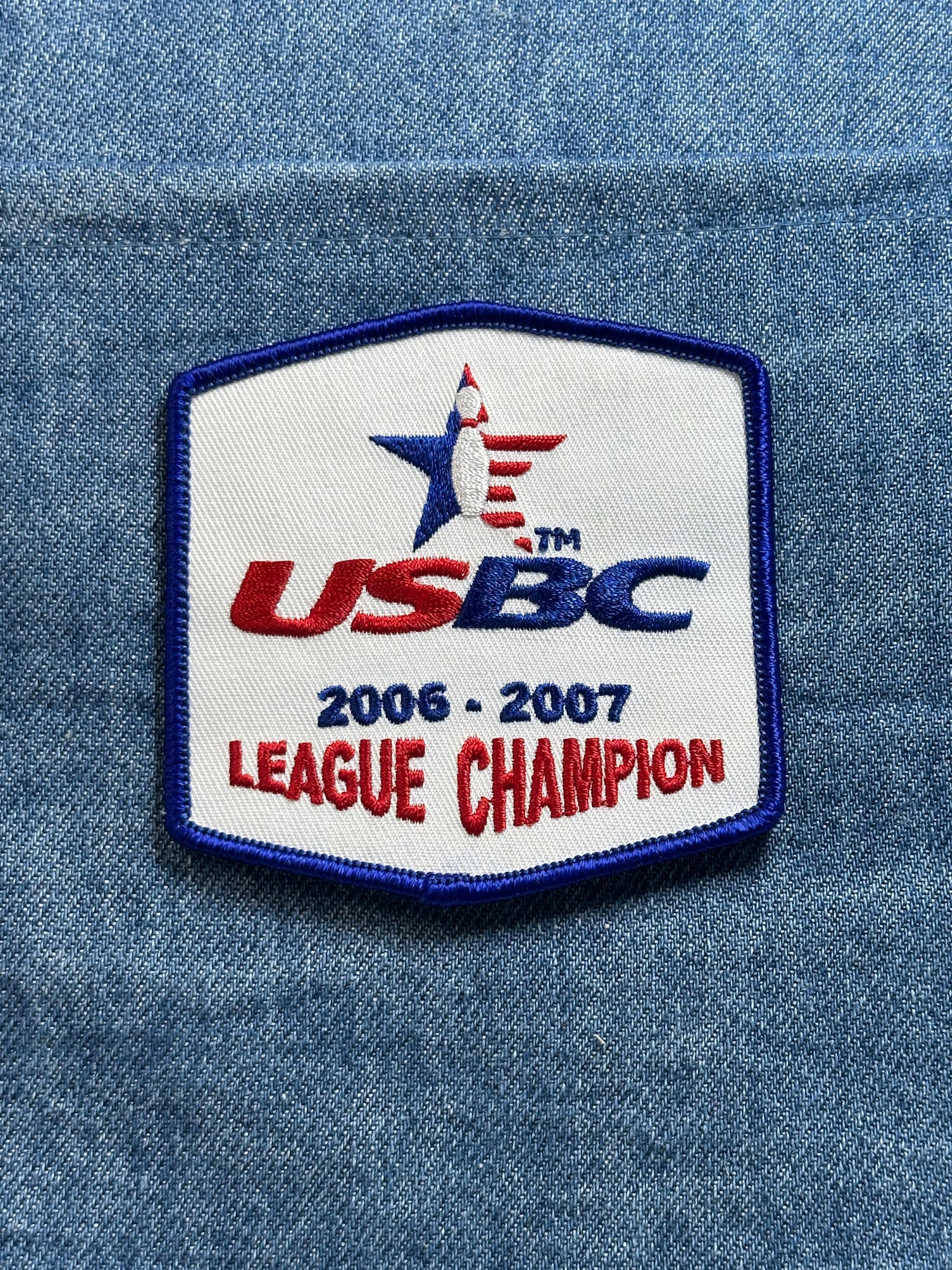 USBC League Champion Patch: Red White Blue - 2006 2007 Bowling Accessory
