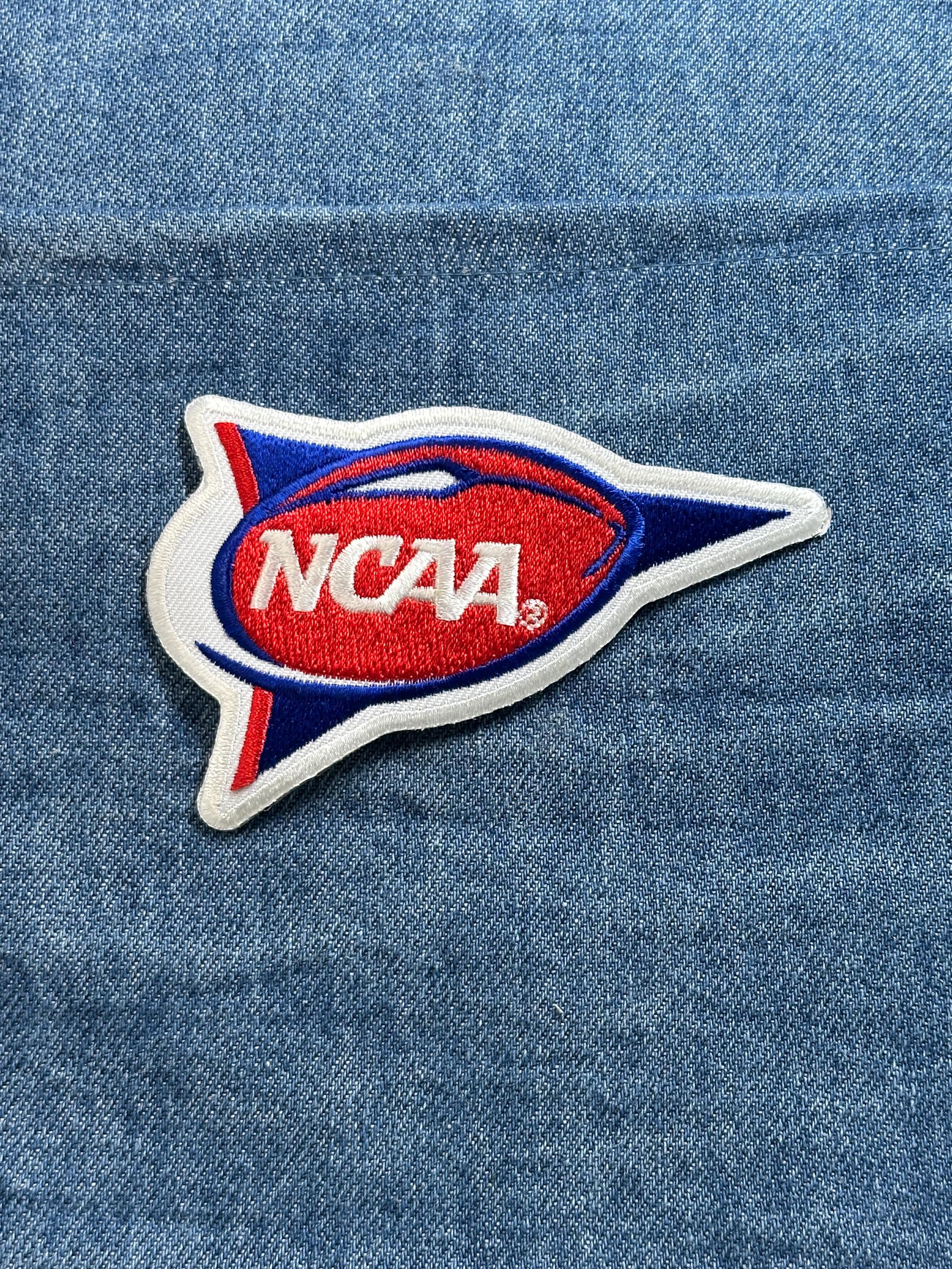 NCAA Logo Patch: Red Blue Vintage - College Sports Accessory