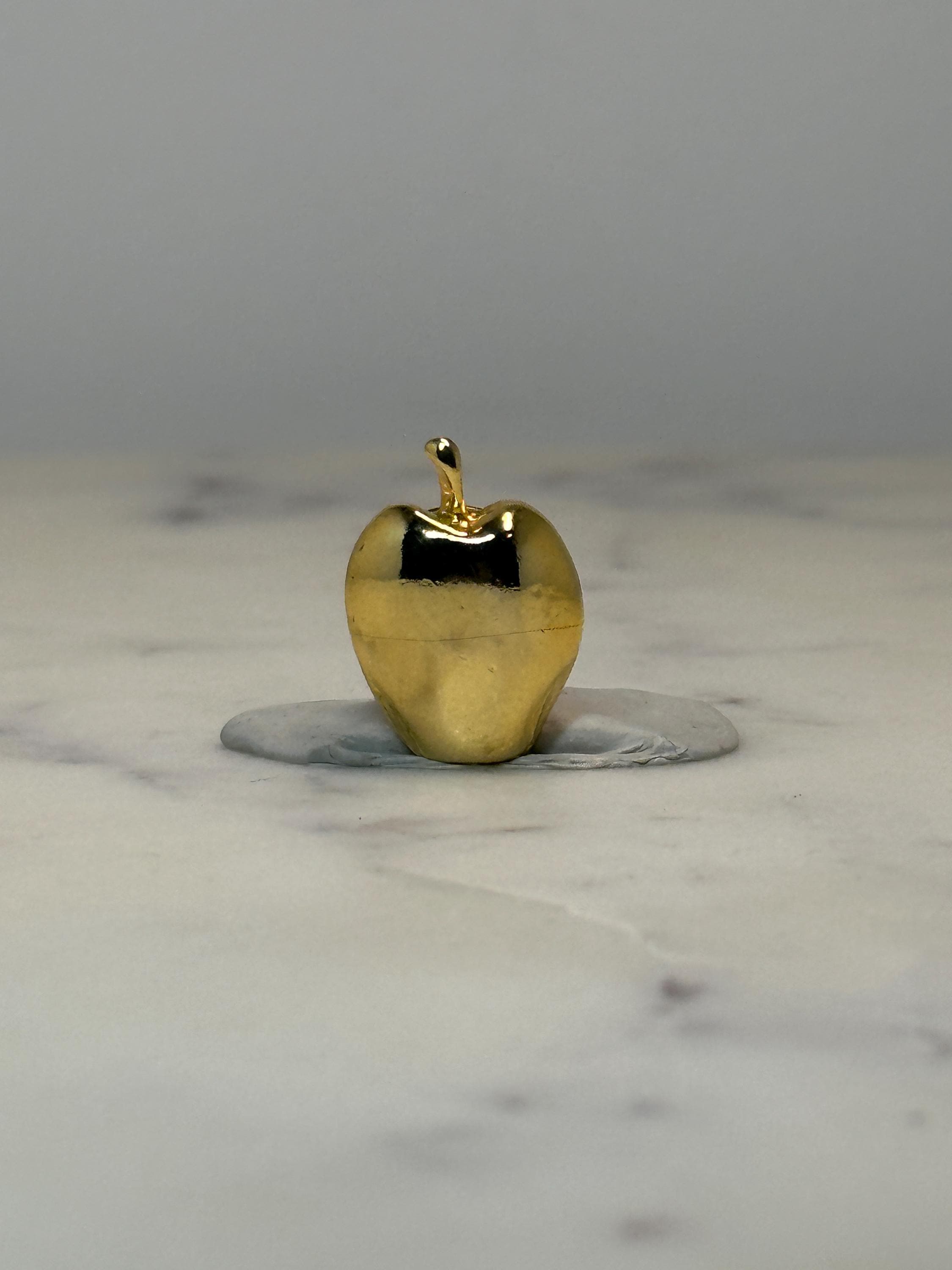 Vintage Apple Lapel Pin: Gold Tone Finish - Teacher Gift Accessory
