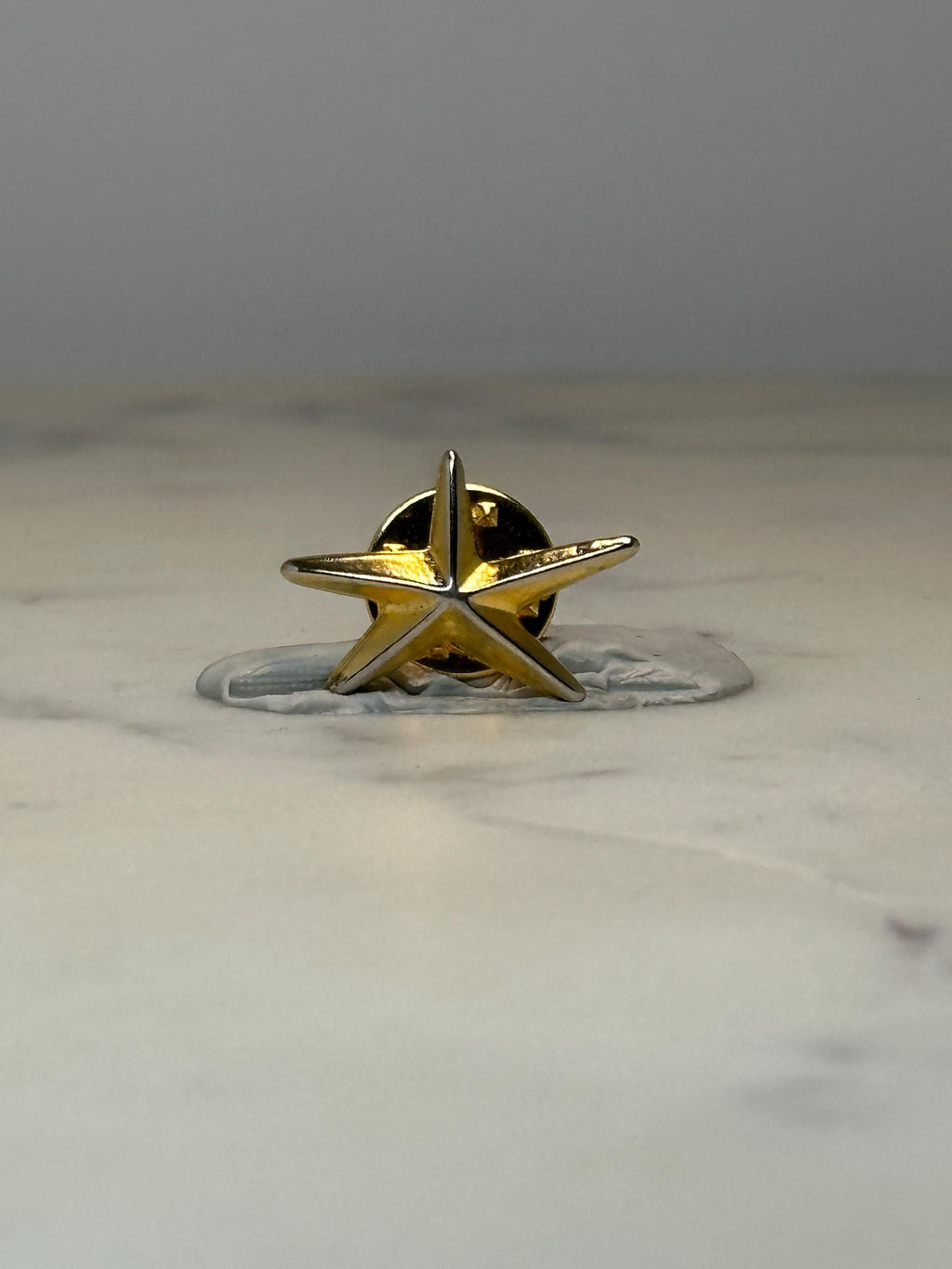 Gold Tone Starfish Pin Coastal Ocean Sea Star Lapel Pin Beach Jewelry