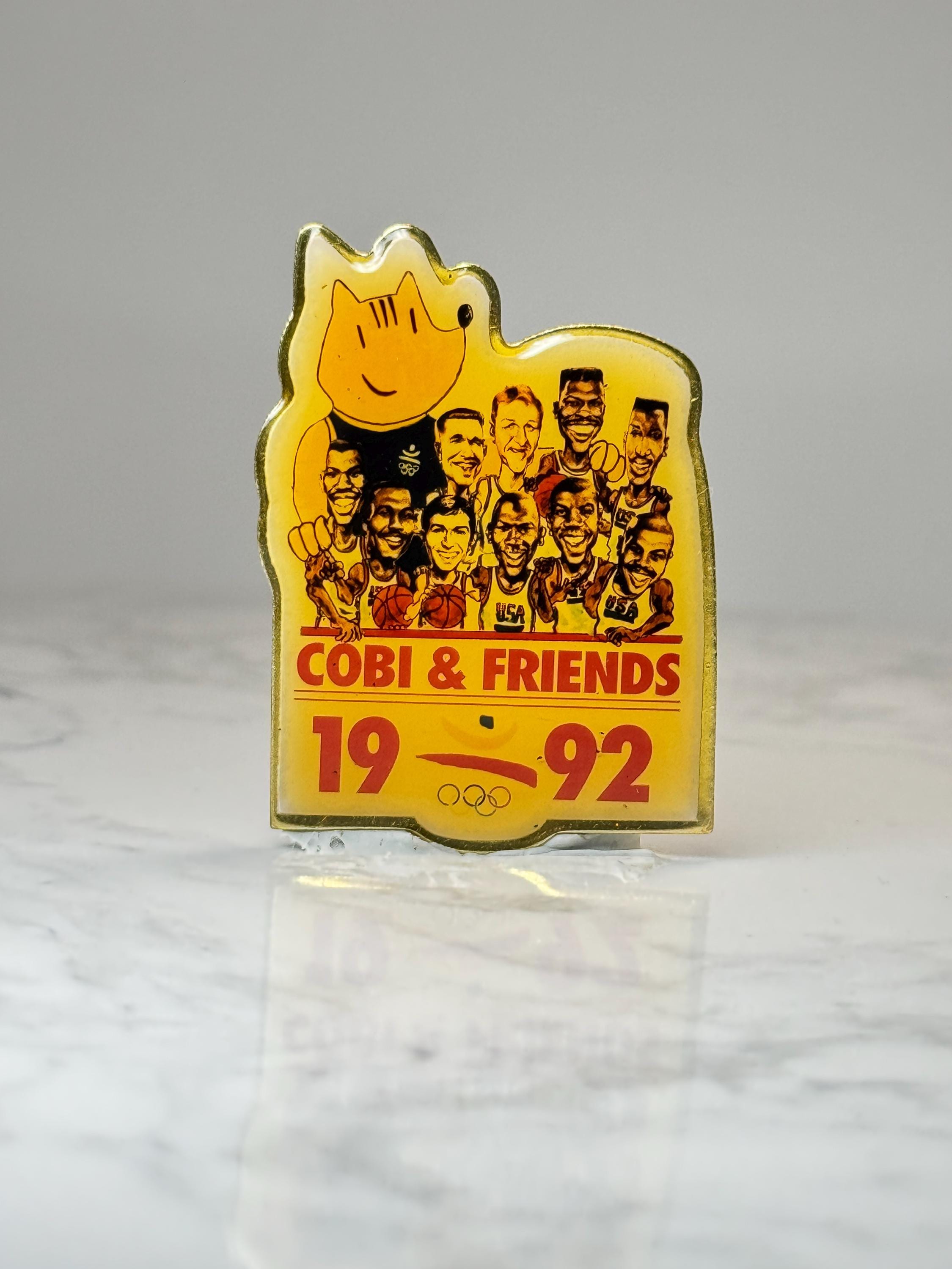1992 Barcelona Olympics Cobi & Friends Pin: Gold Tone - Sports Souvenir
