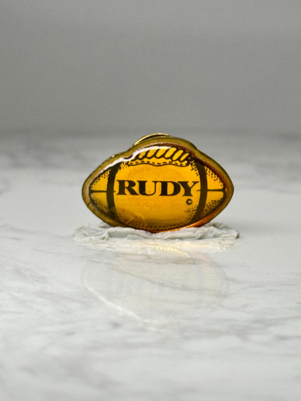 Rudy Football Enamel Pin Vintage Movie Sports Motivational Notre Dame Inspired Lapel Pin