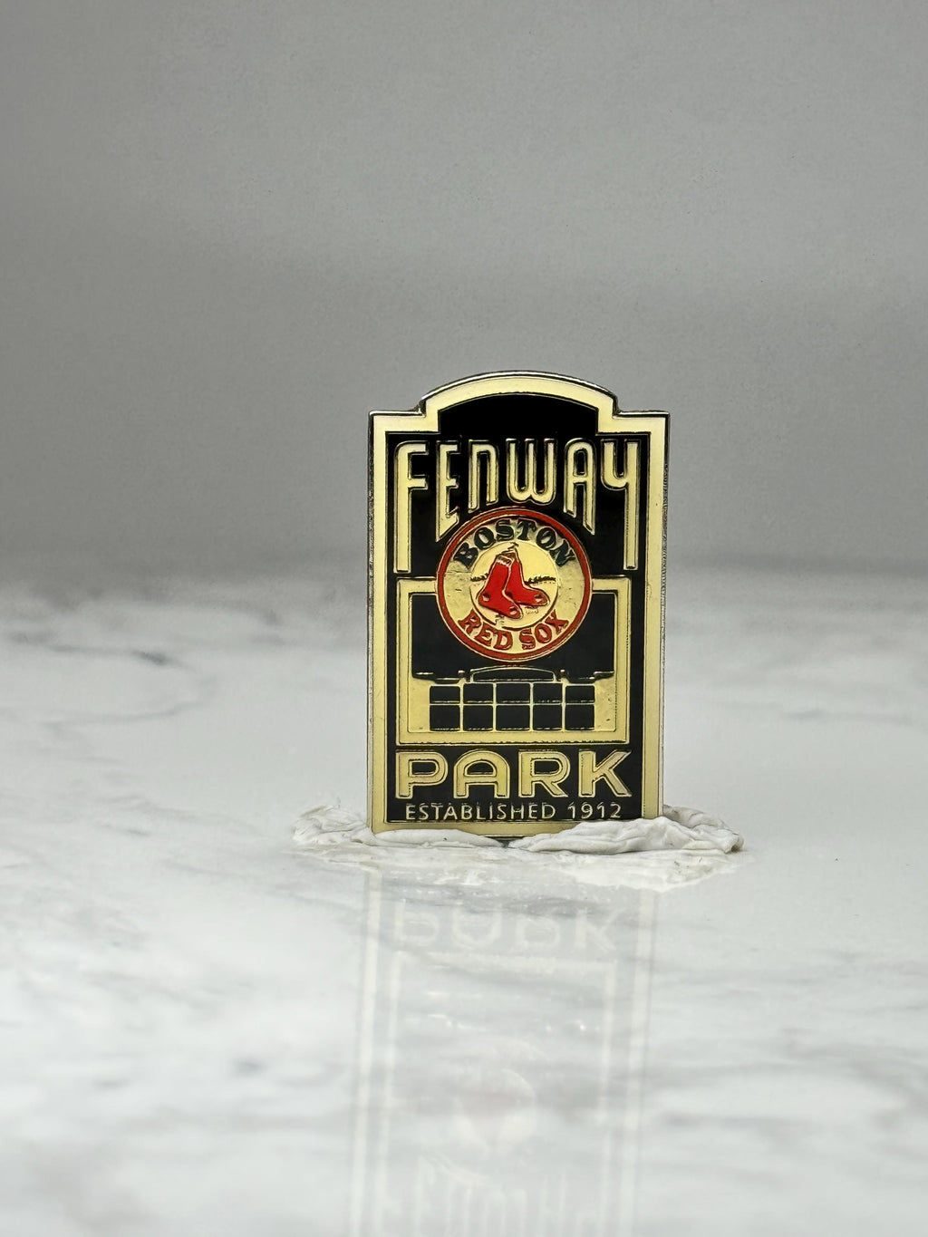 Fenway Park Boston Red Sox Pin: Black Gold Enamel - MLB Souvenir