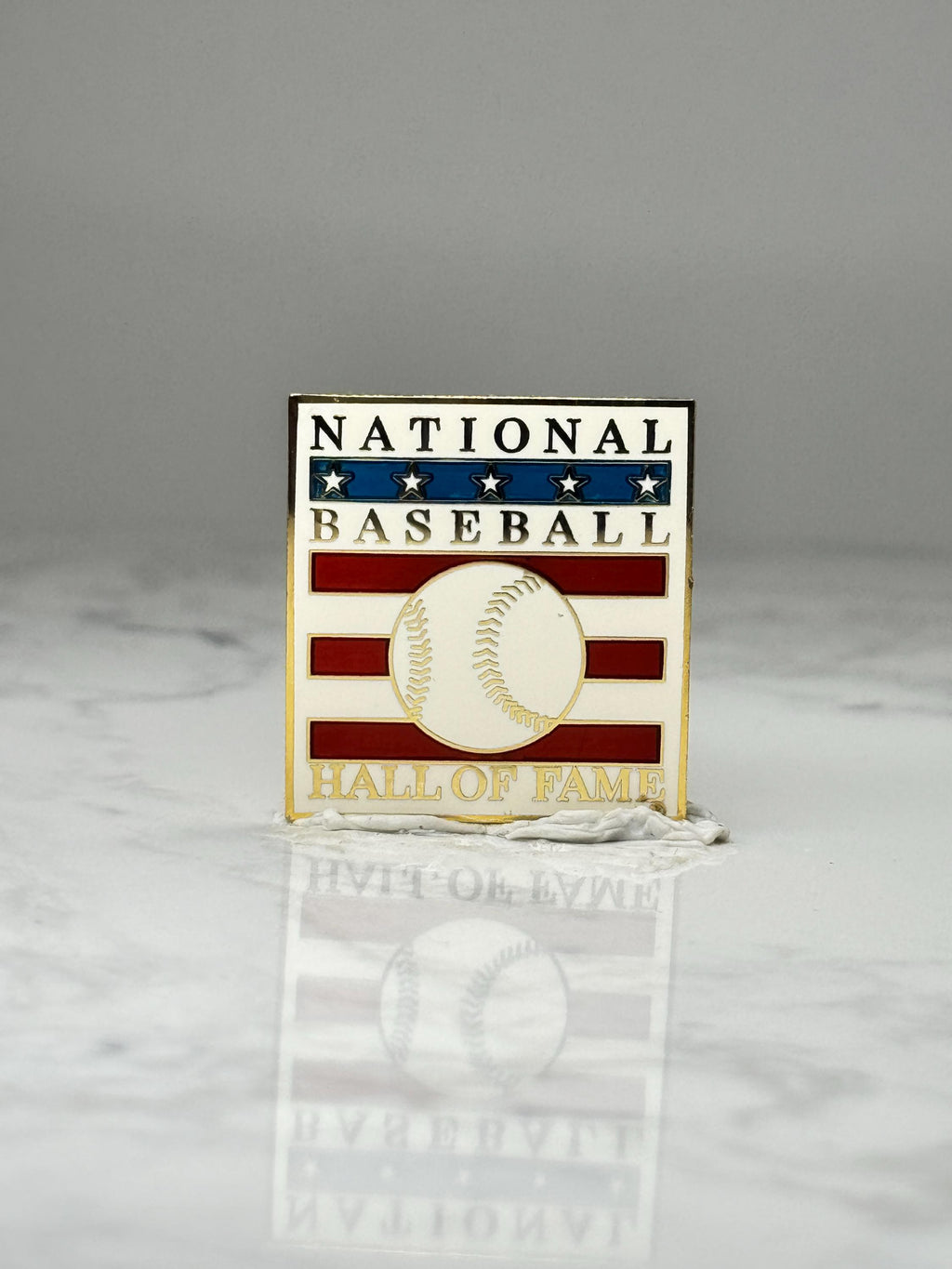 National Baseball Hall of Fame Pin: Red White Blue Enamel - Sports Souvenir