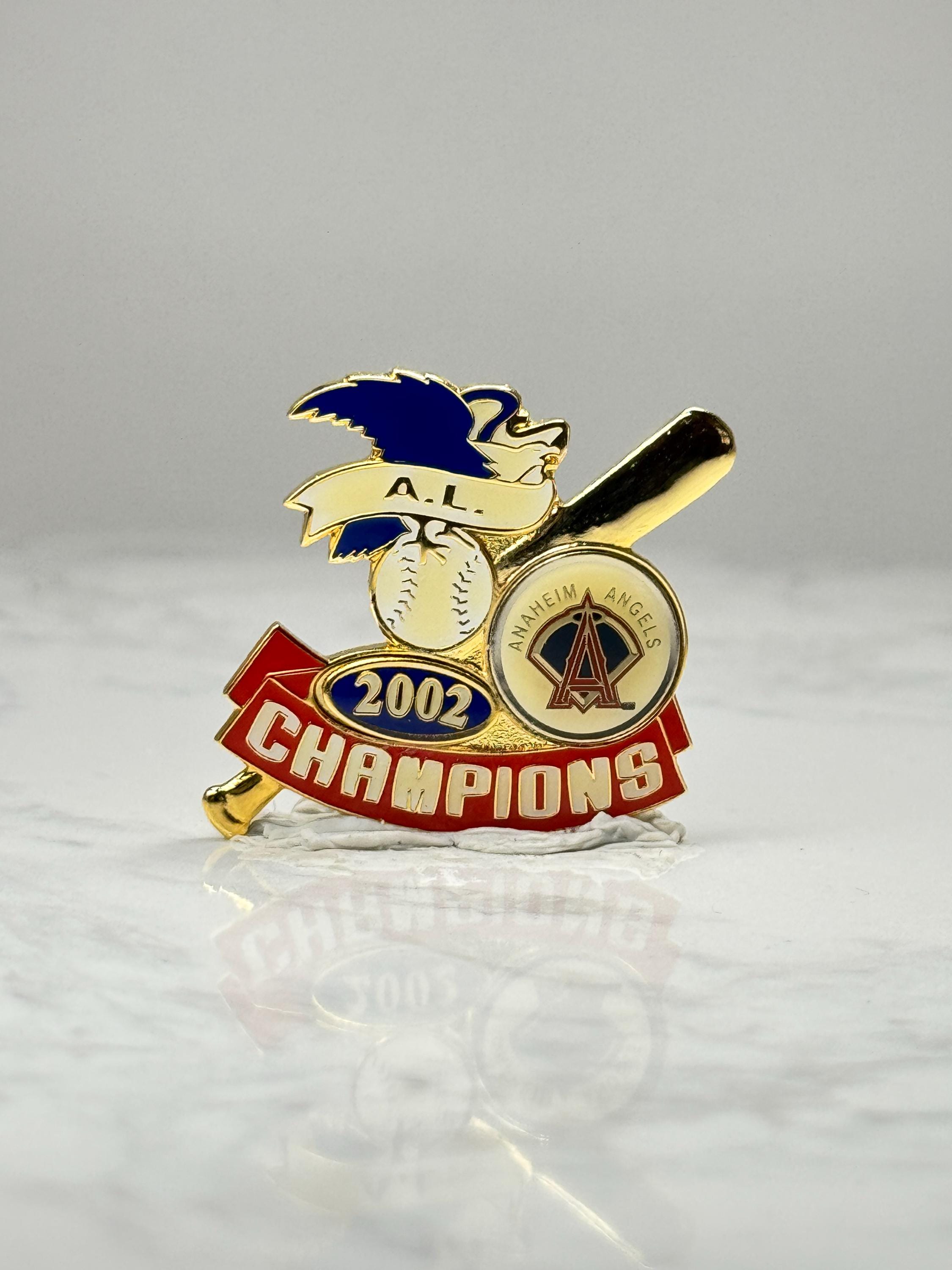 Anaheim Angels 2002 Champions Lapel Pin: Gold Enamel - MLB