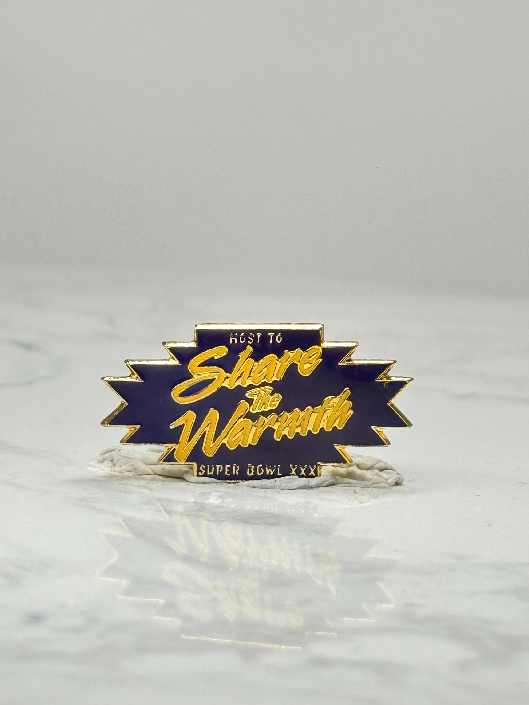 Super Bowl XXXI Lapel Pin: Gold Tone Enamel - 1997 NFL Accessory