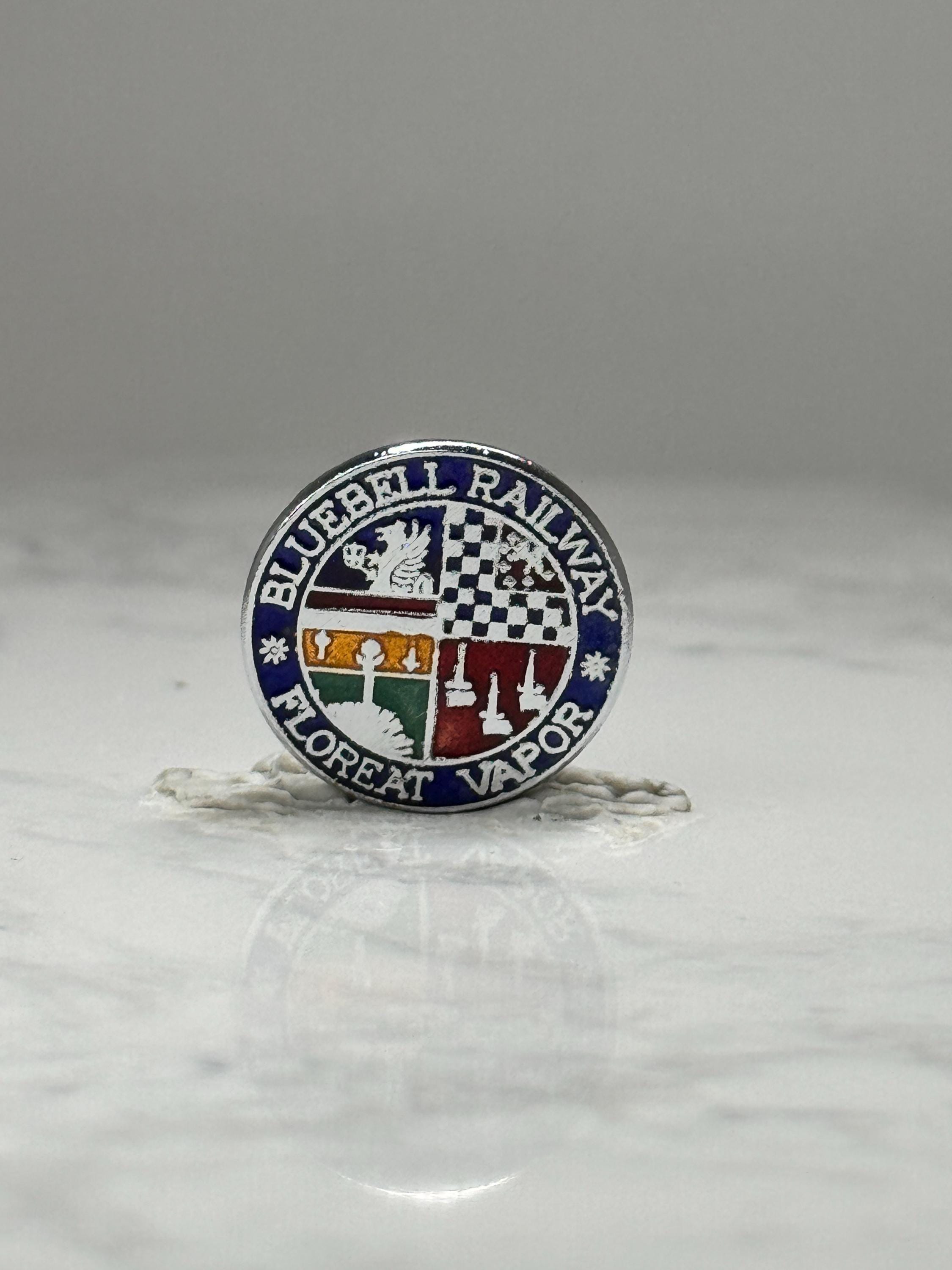 Bluebell Railway Enamel Pin: Multicolor Crest - Vintage Rail Accessory