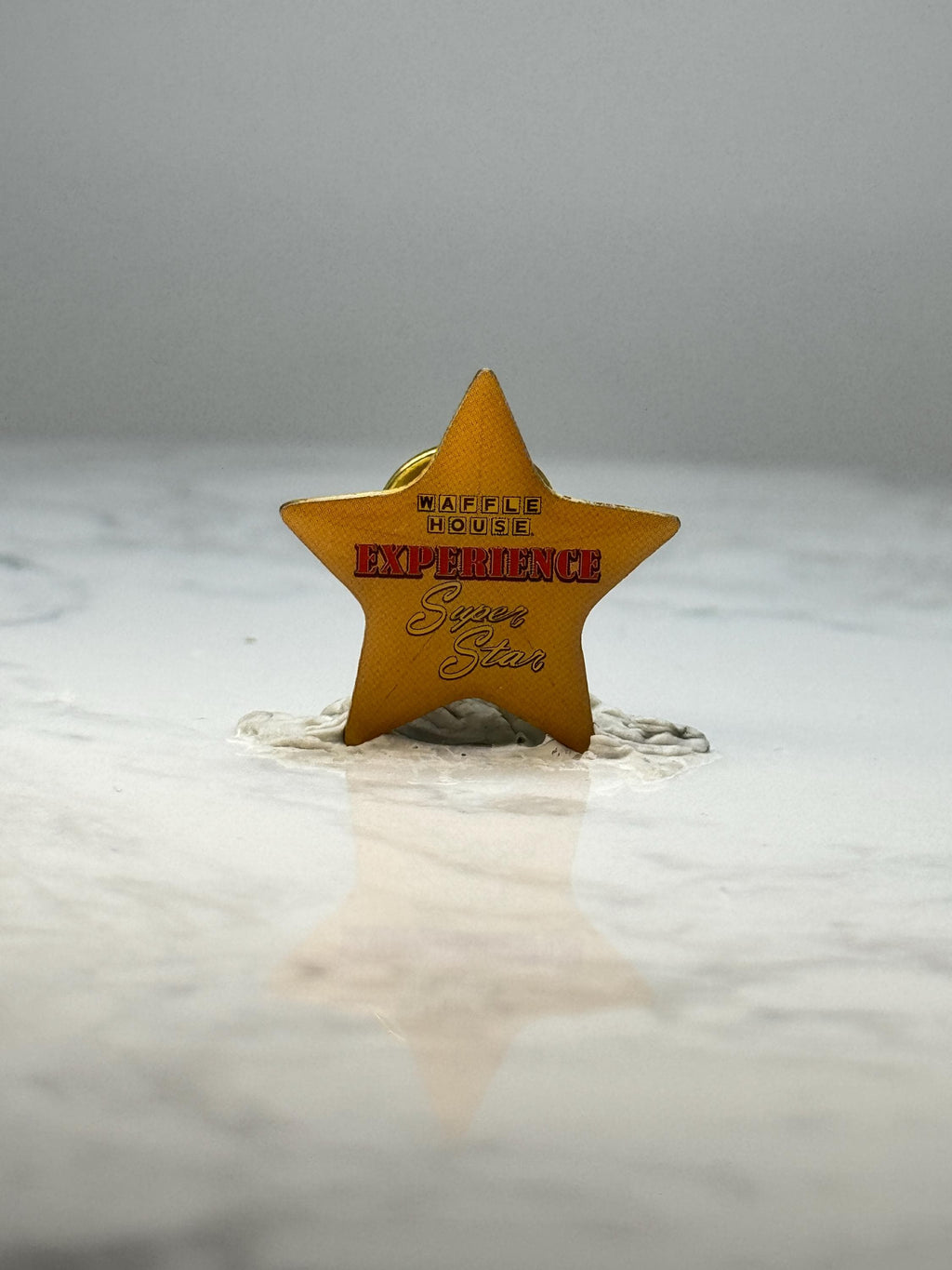 Waffle House Experience Super Star Pin: Yellow Enamel - Restaurant Promo Accessory