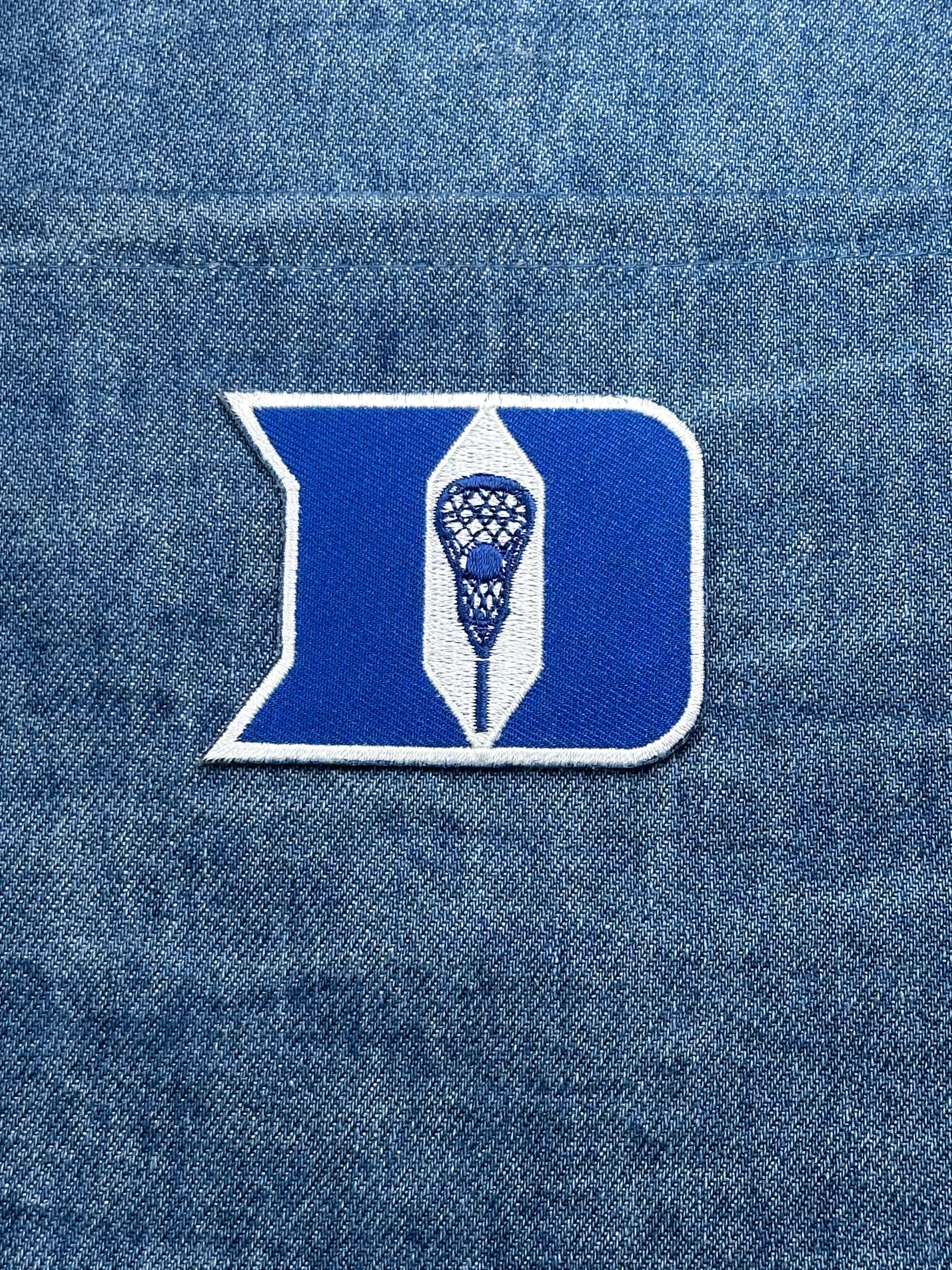 Duke Lacrosse D Patch: Blue & White - College Sports Accessory