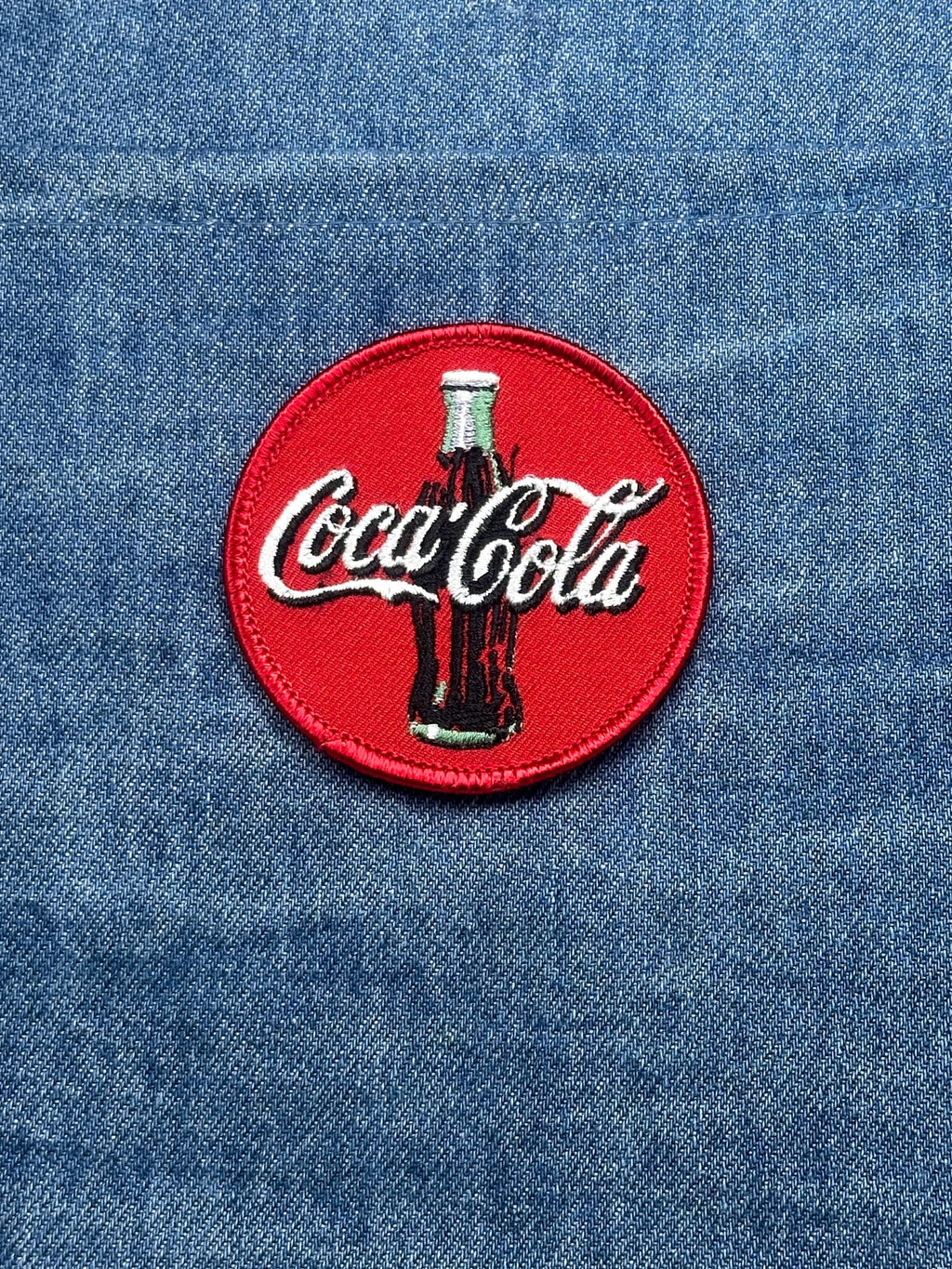 Coca Cola Patch: Red Round Logo - Soda Brand Accessory