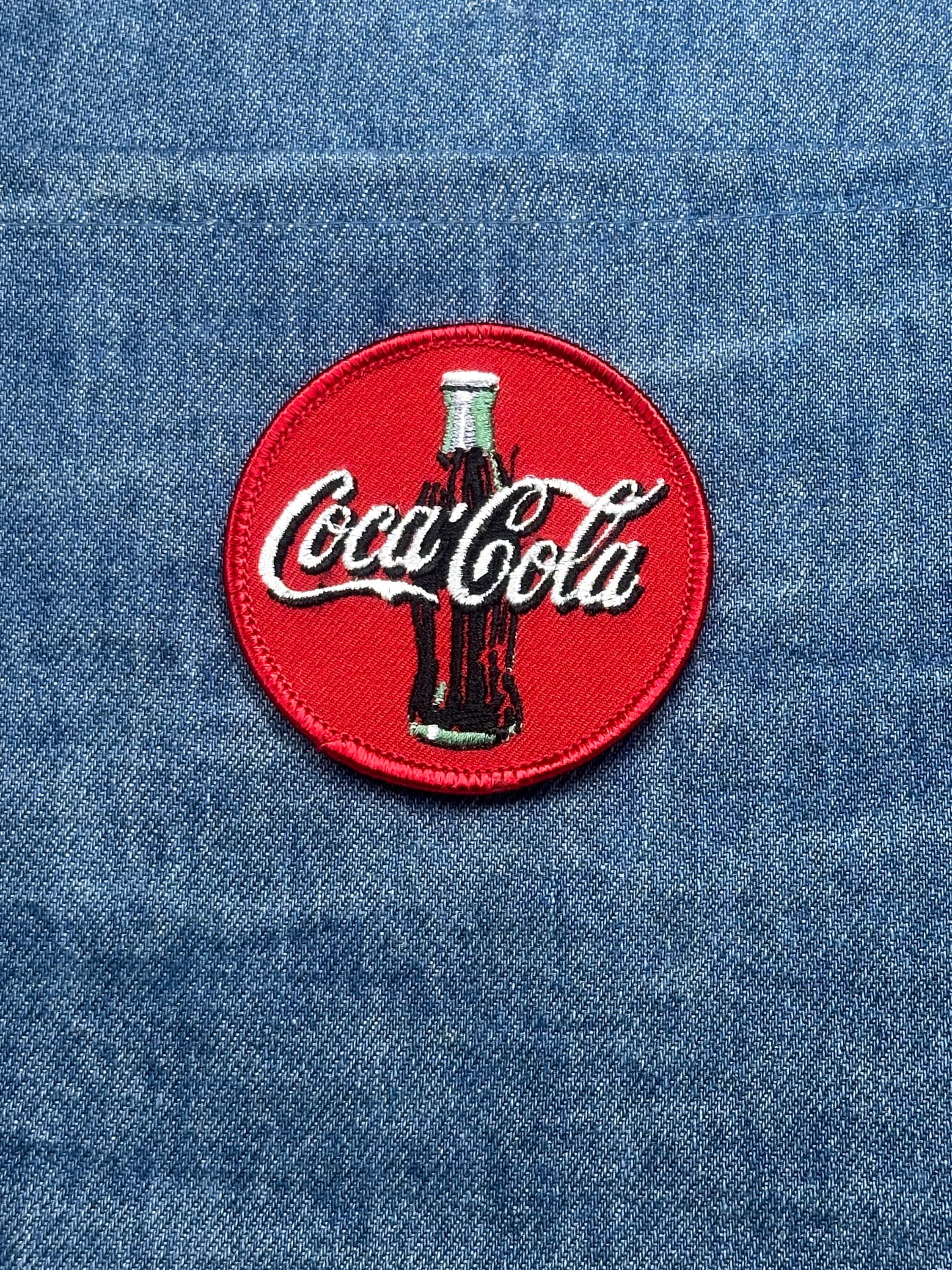 Coca Cola Patch: Red Round Logo - Soda Brand Accessory