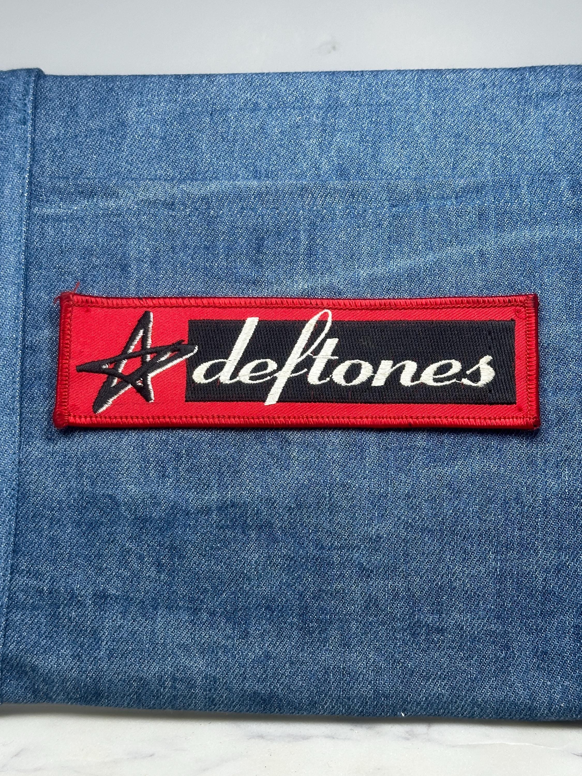 Deftones Patch: Red & Black Logo - 90s Alt Metal Accessory