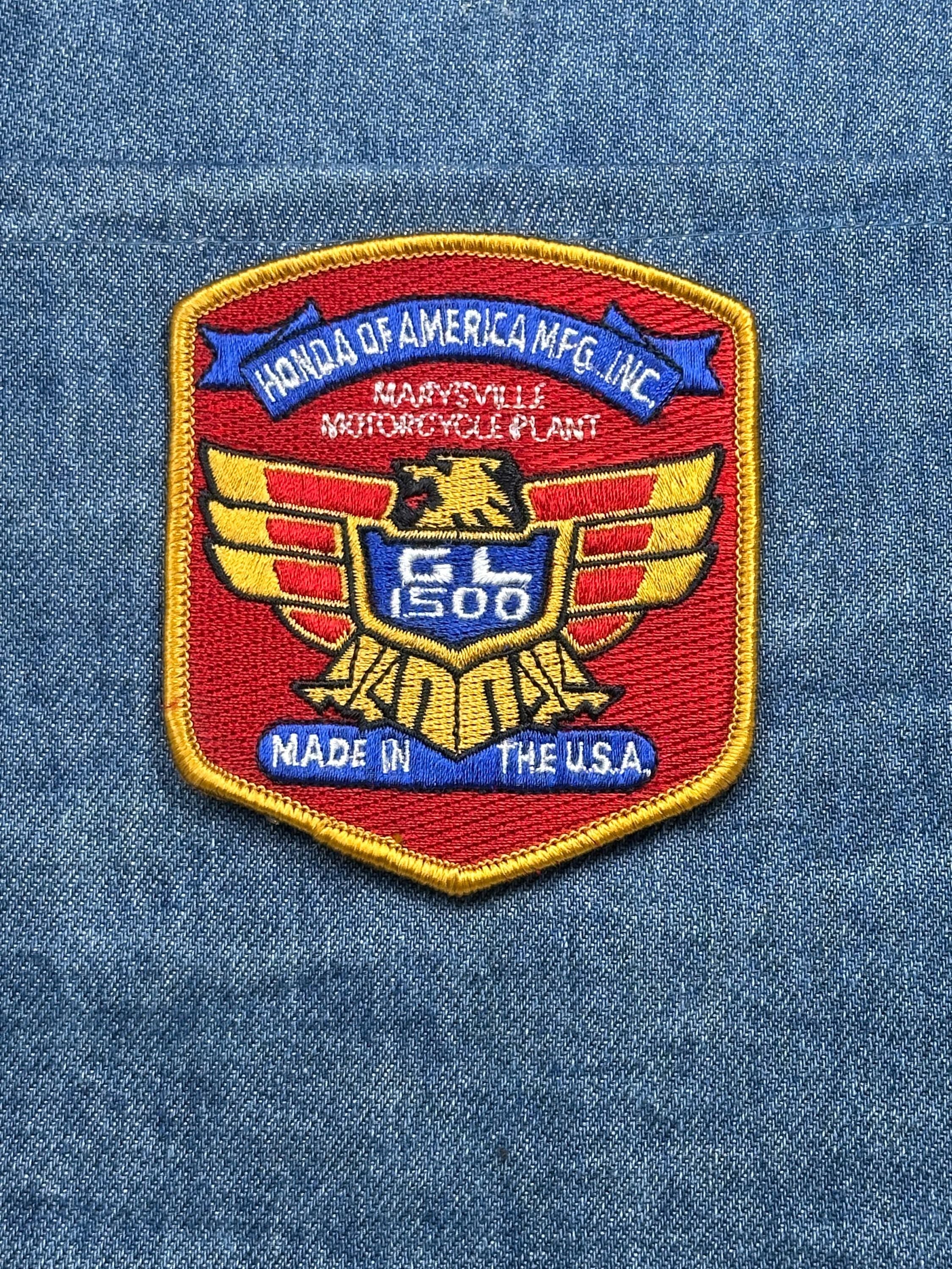 Honda GL1500 Plant Patch: Red Gold USA - 1990s Factory Accessory