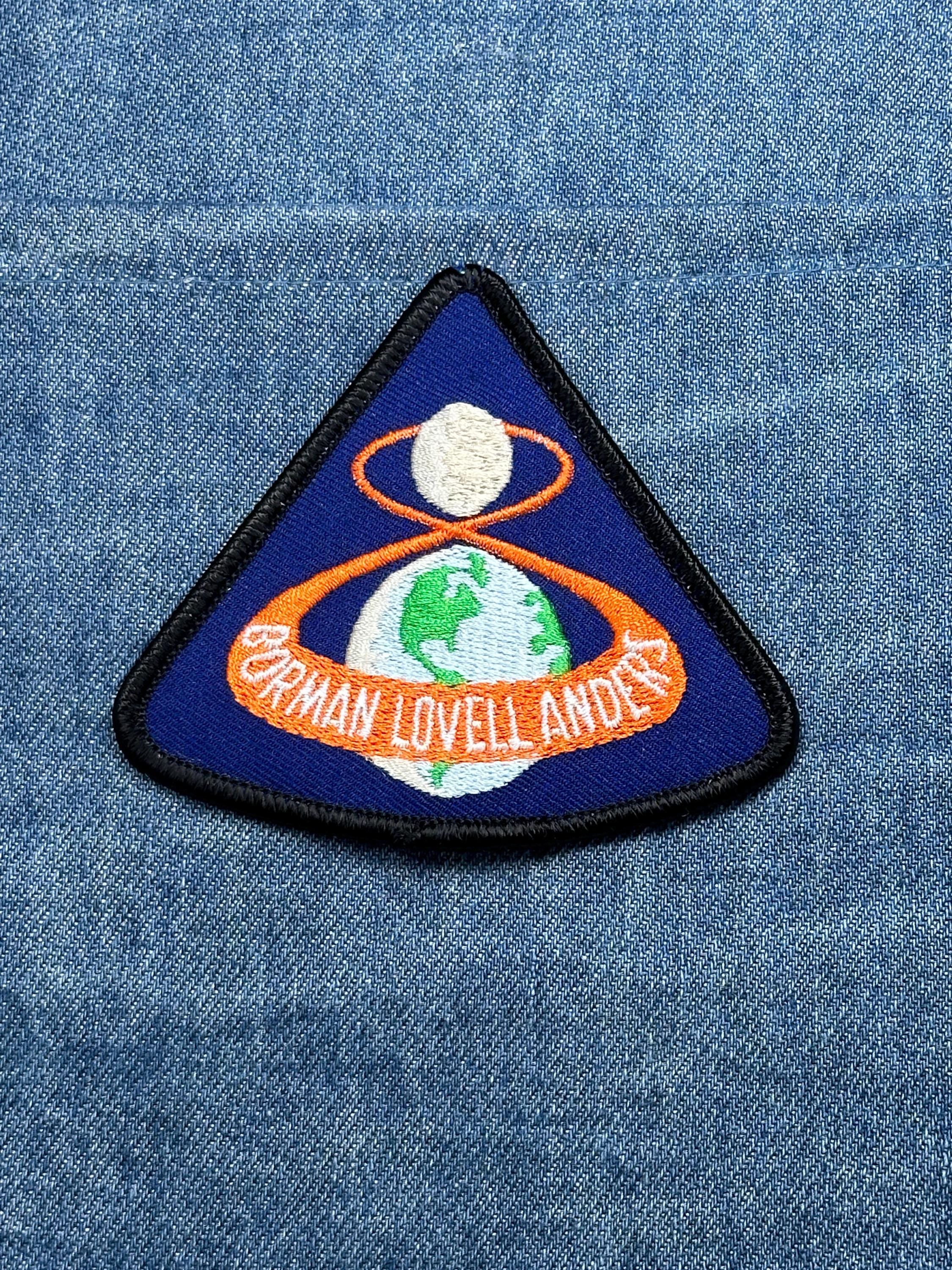 Vintage Apollo 8 NASA Mission Patch Borman Lovell Anders Space Program Embroidered