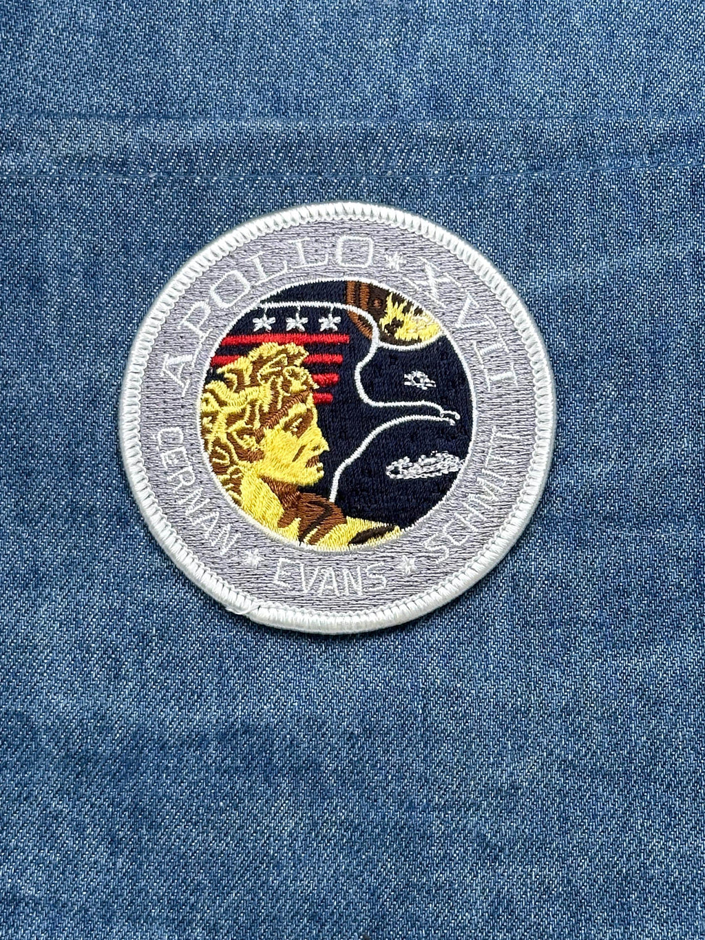 Apollo XVII Mission Patch: Gray Border - NASA Space Accessory