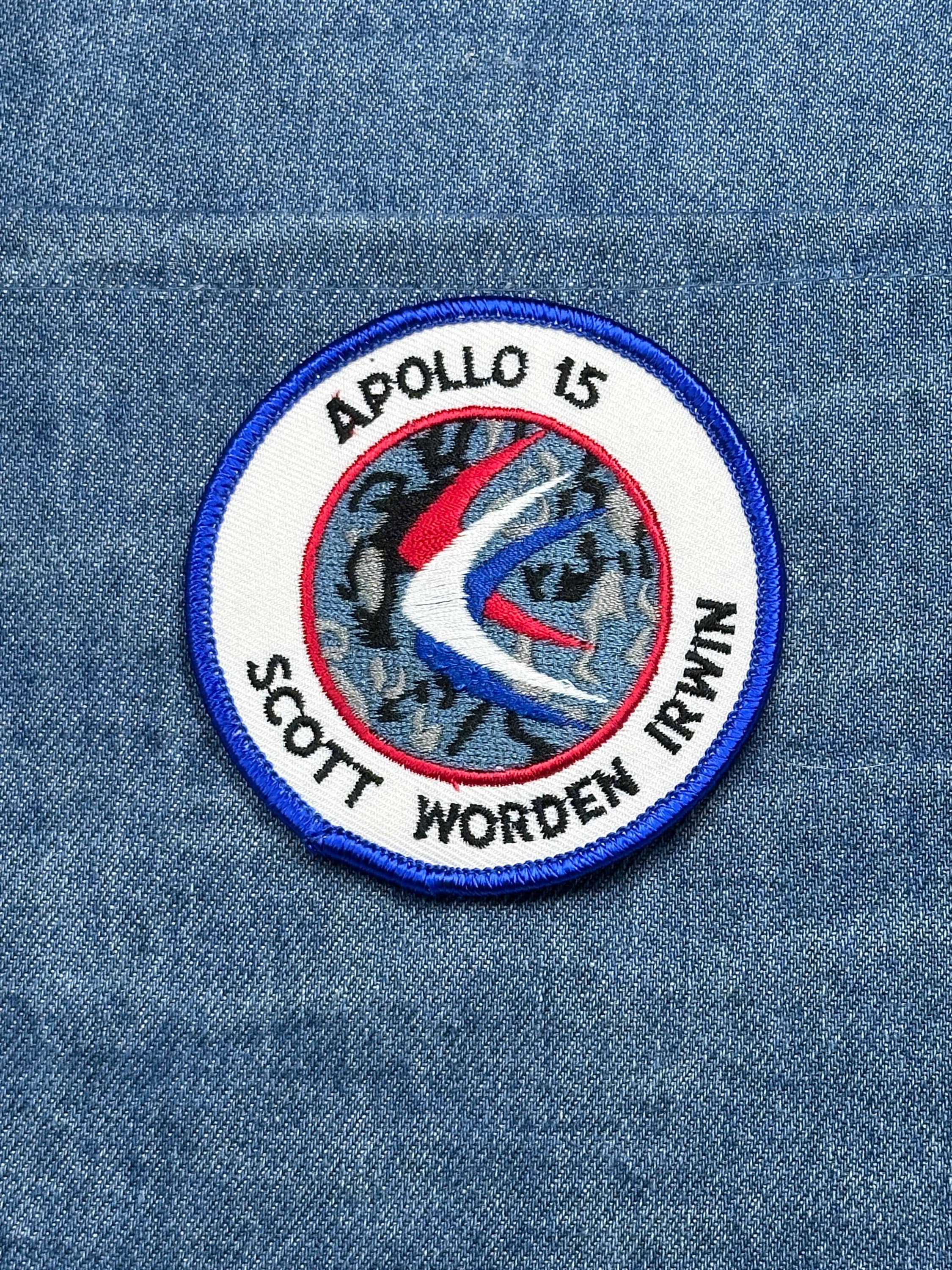 Apollo 15 Mission Patch: Red White Blue - NASA Space Accessory