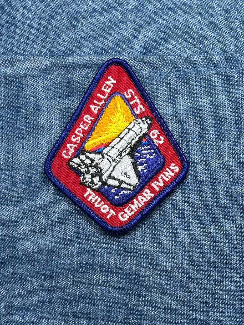 STS-62 NASA Space Shuttle Mission Patch Caspers Allen Trip Crew Embroidered