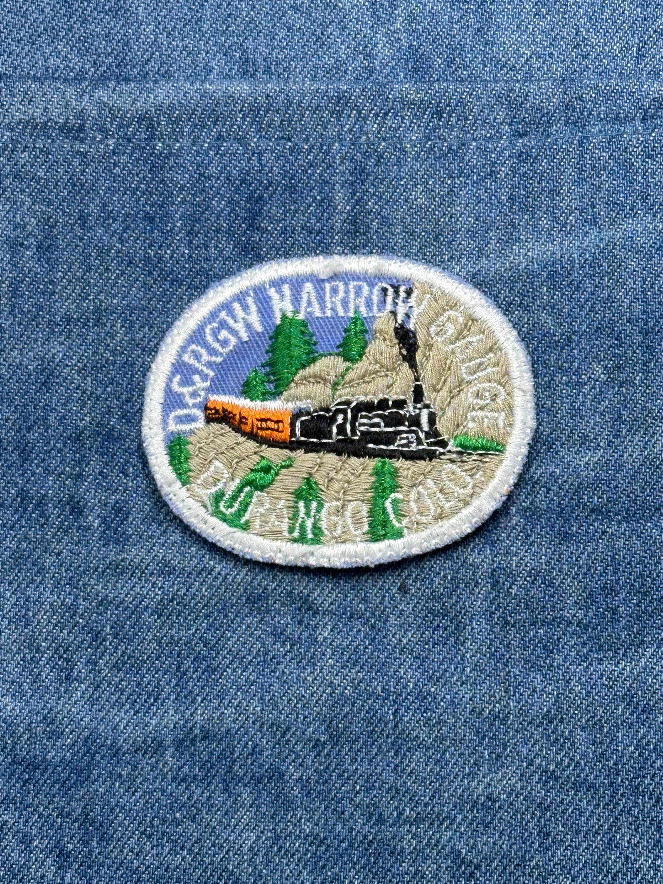 Vintage D&RGW Narrow Gauge Durango Colorado Train Embroidered Patch