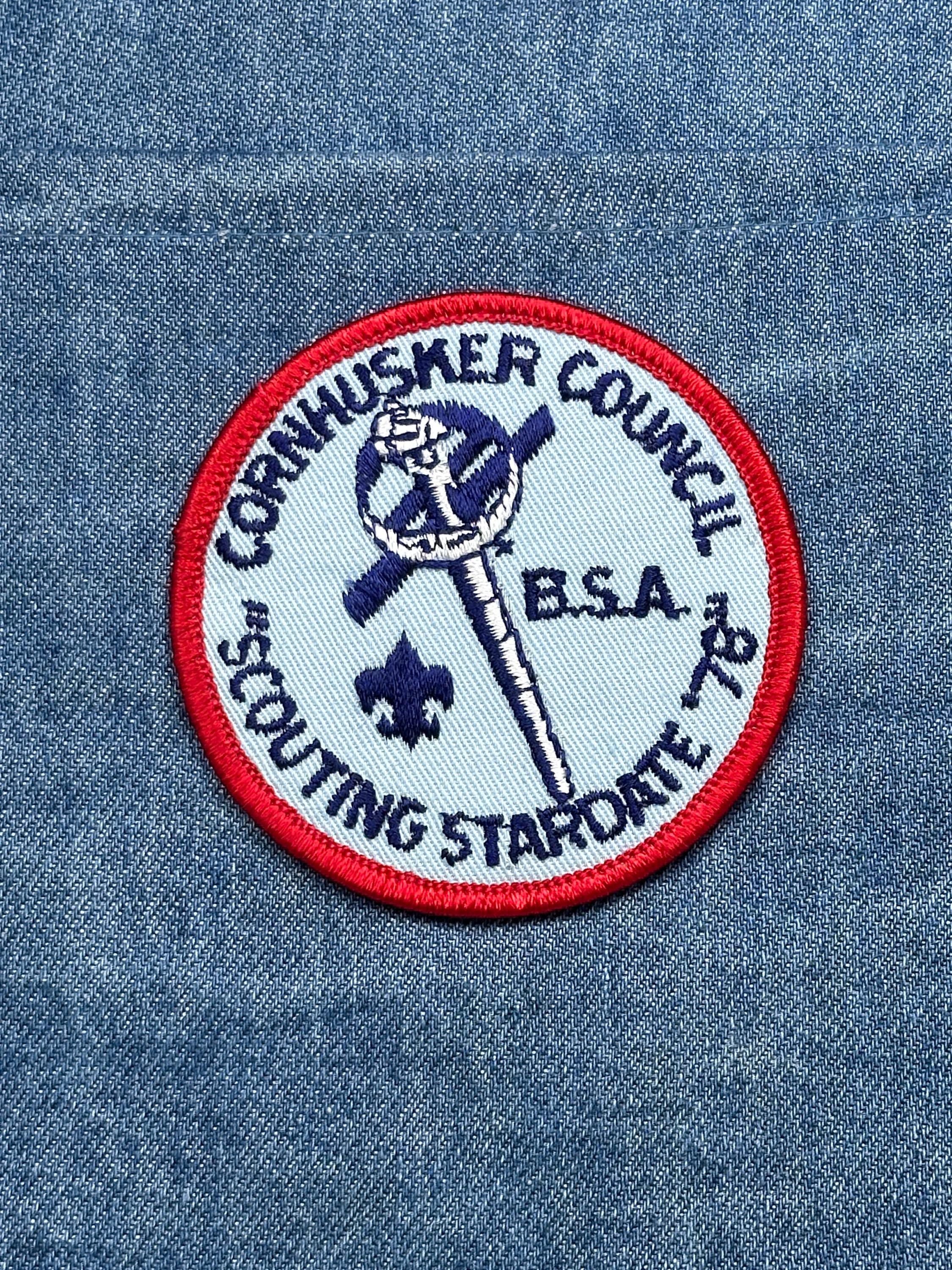 Cornhusker Council Patch: Red Border - BSA Scouting Staff