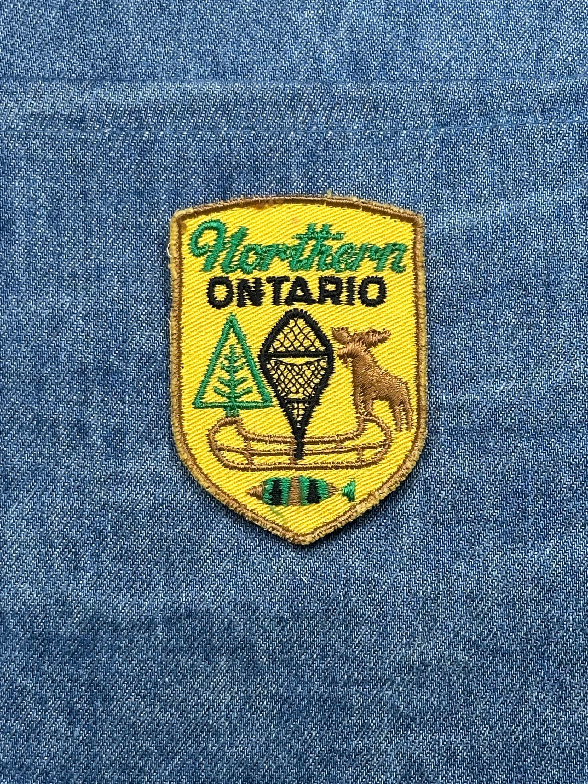 Northern Ontario Patch: Yellow Shield - Canada Travel Accessory