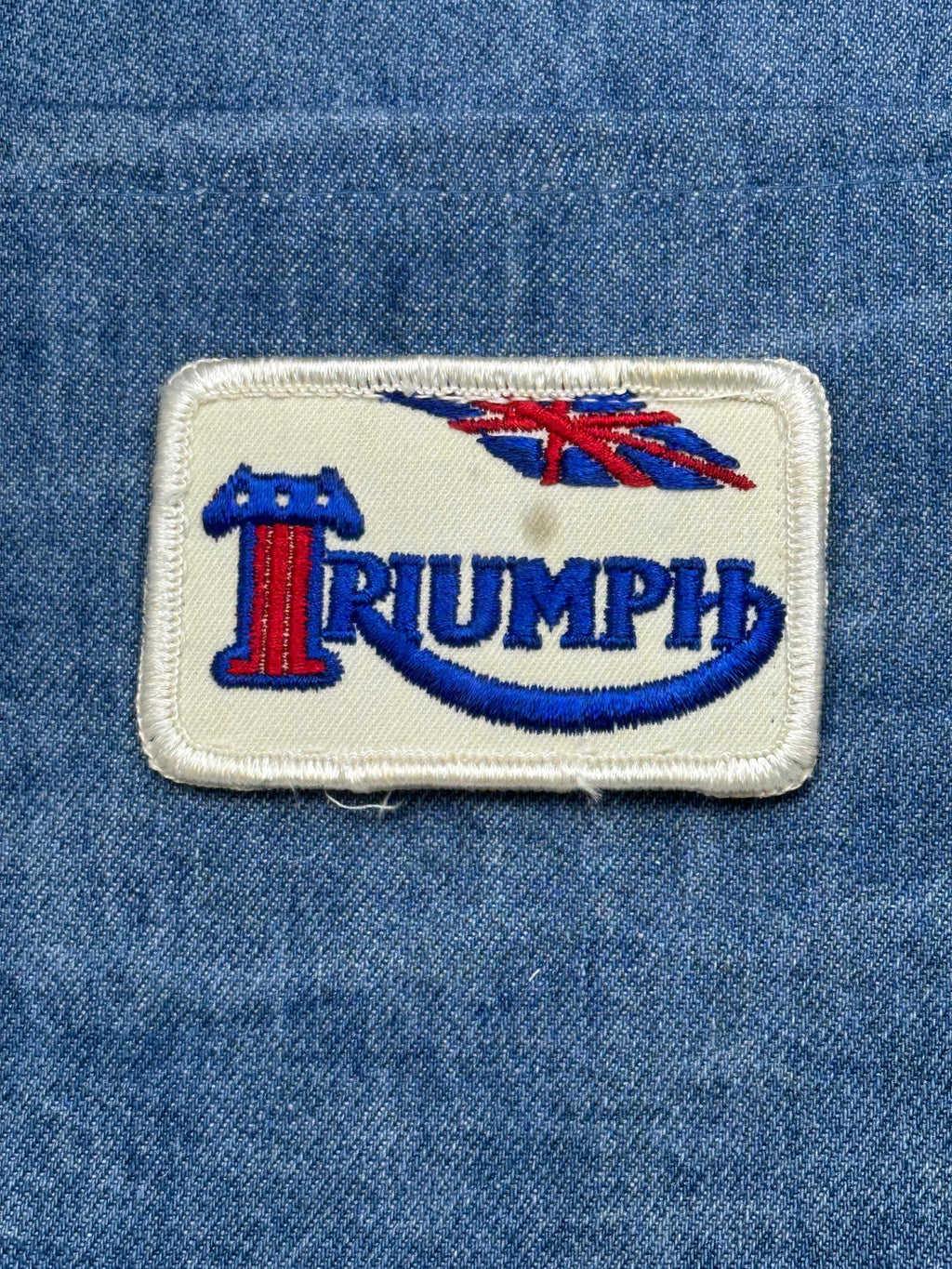 Trump Logo Patch: Red Blue White - 1980s Political Accessory