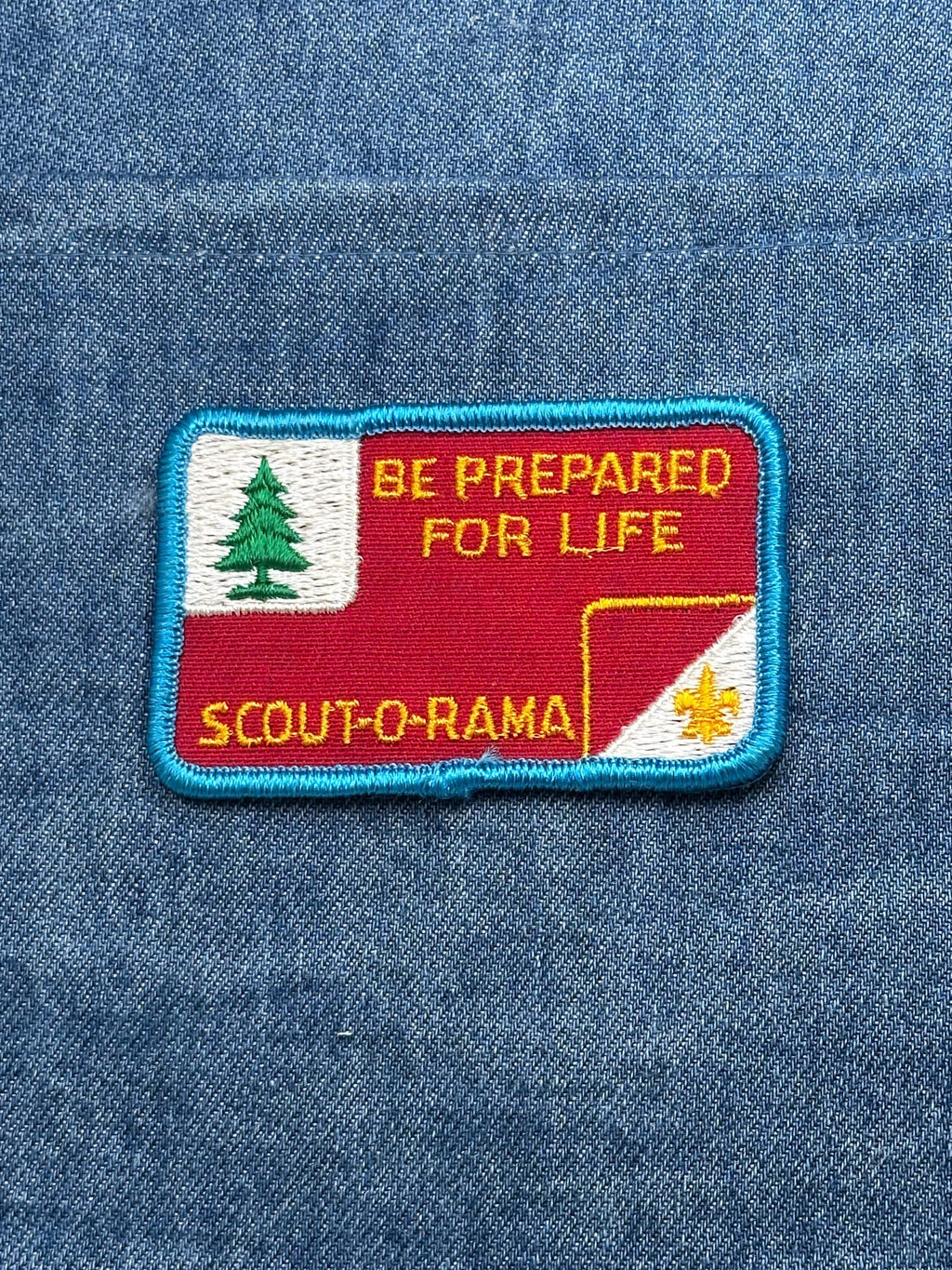 Scout-O-Rama Patch: Red & Blue Border - BSA Event Accessory