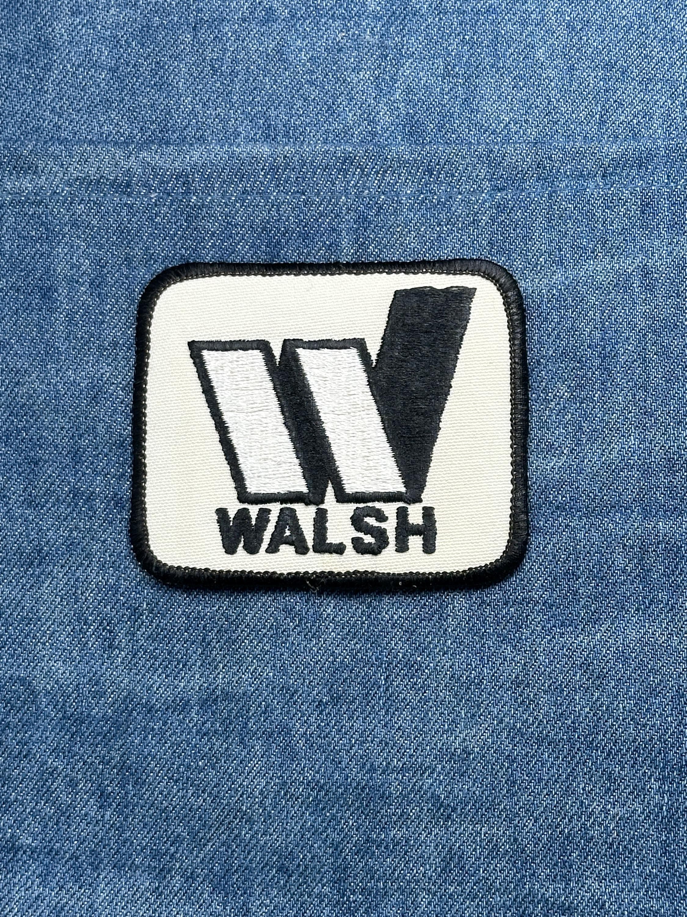 Walsh Logo Patch: Black & White - Vintage Brand Accessory