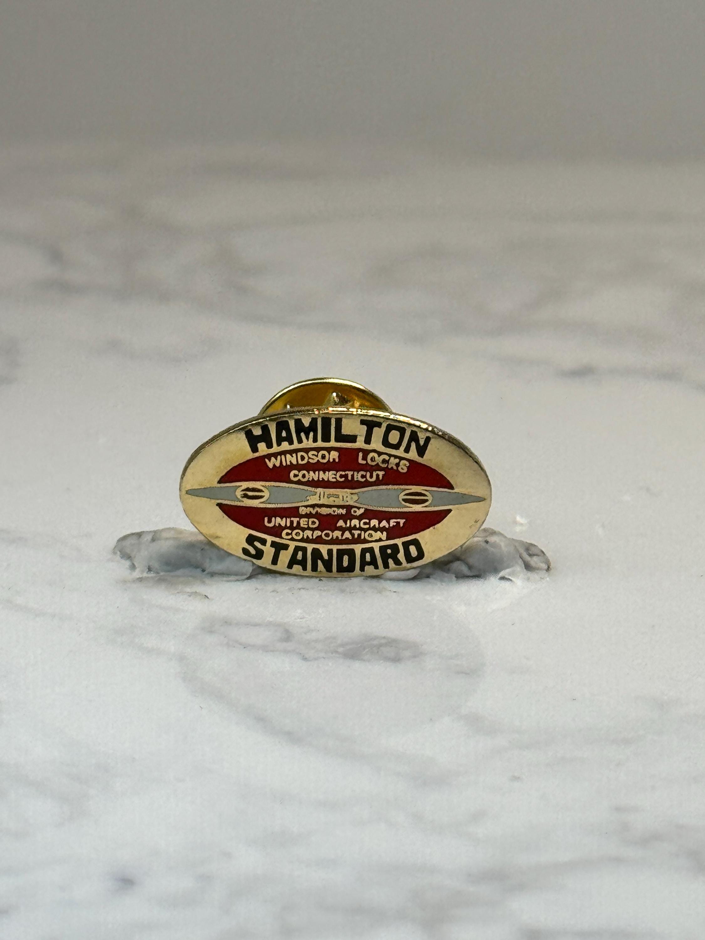 Vintage Hamilton Standard Aircraft Propeller Enamel Lapel Pin WWII Aviation