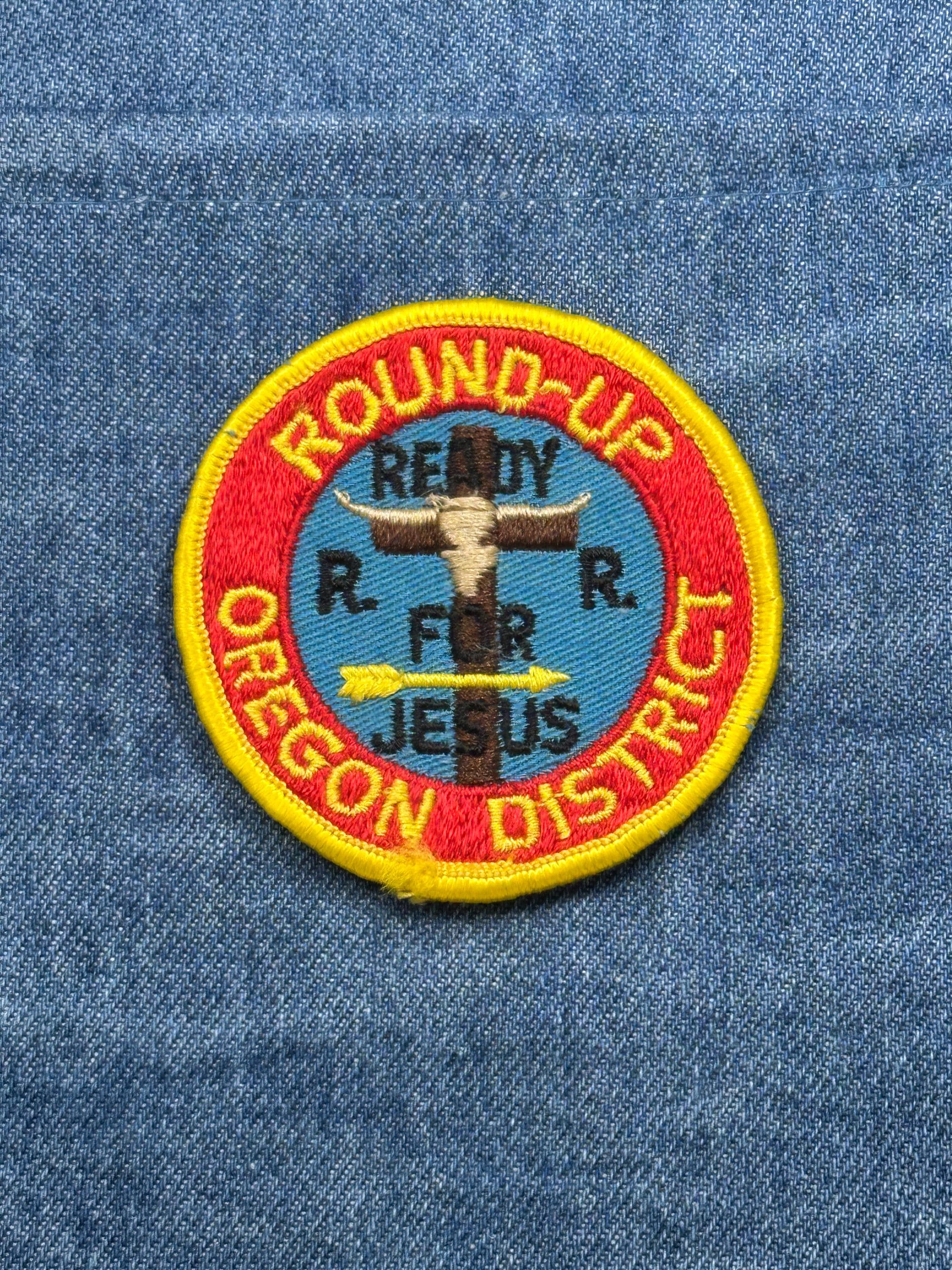 Vintage Round-Up Oregon District Ready For Jesus Scout Patch Christian