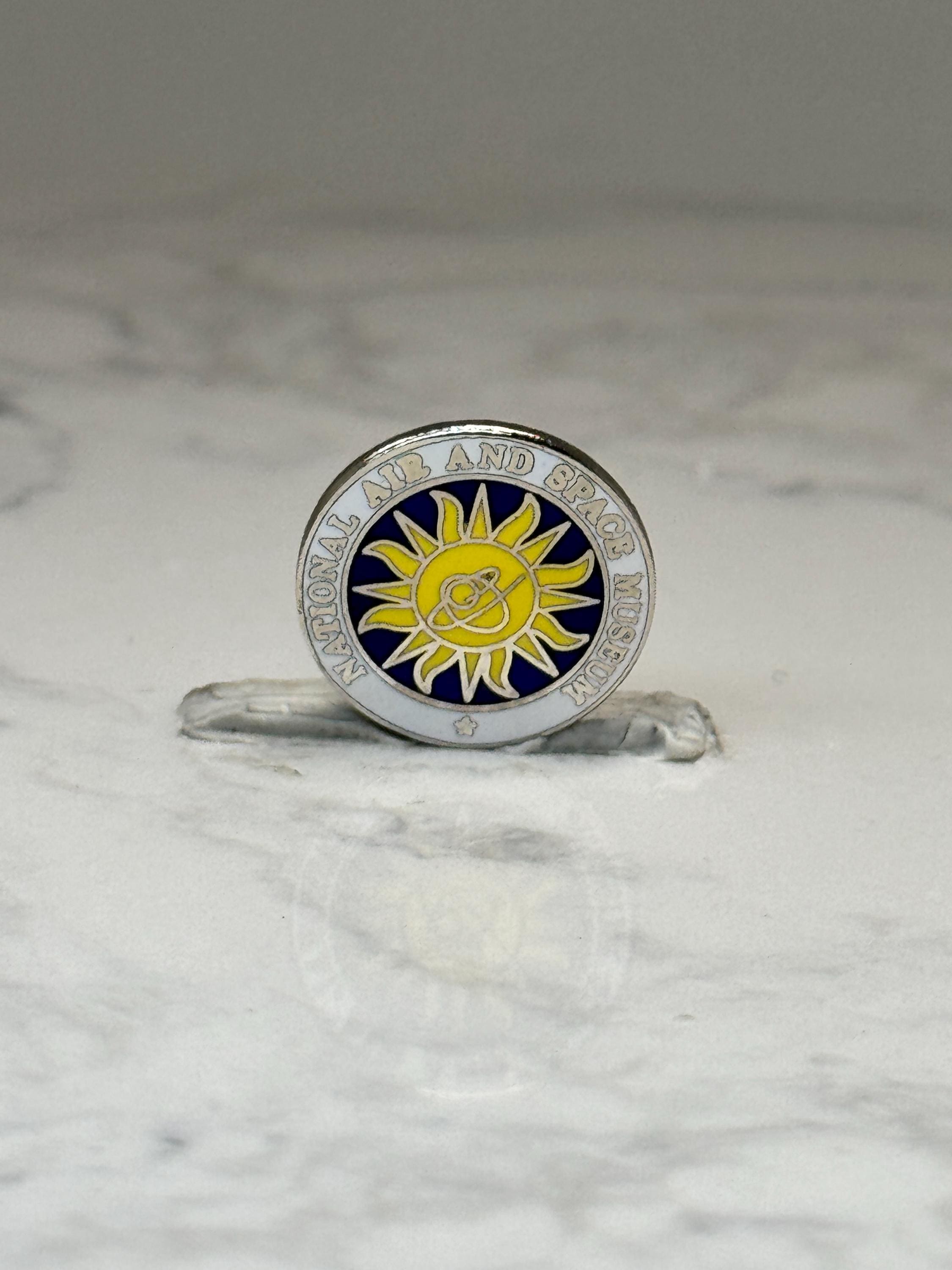 National Air and Space Museum Pin: Enamel Sun Design - Space Theme Accessory