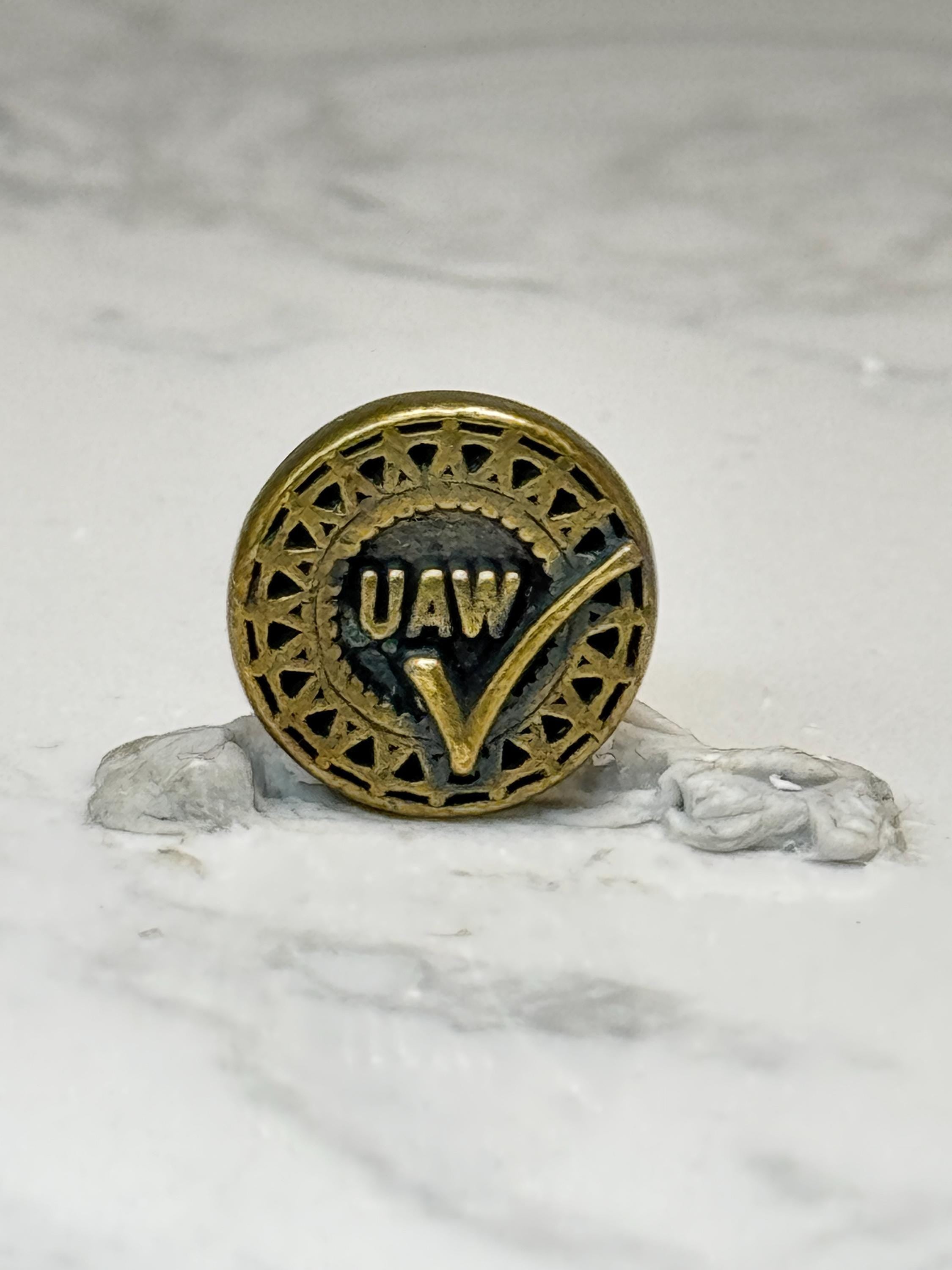 UAV Safety Award Lapel Pin: Gold Tone Enamel - Aviation Accessory