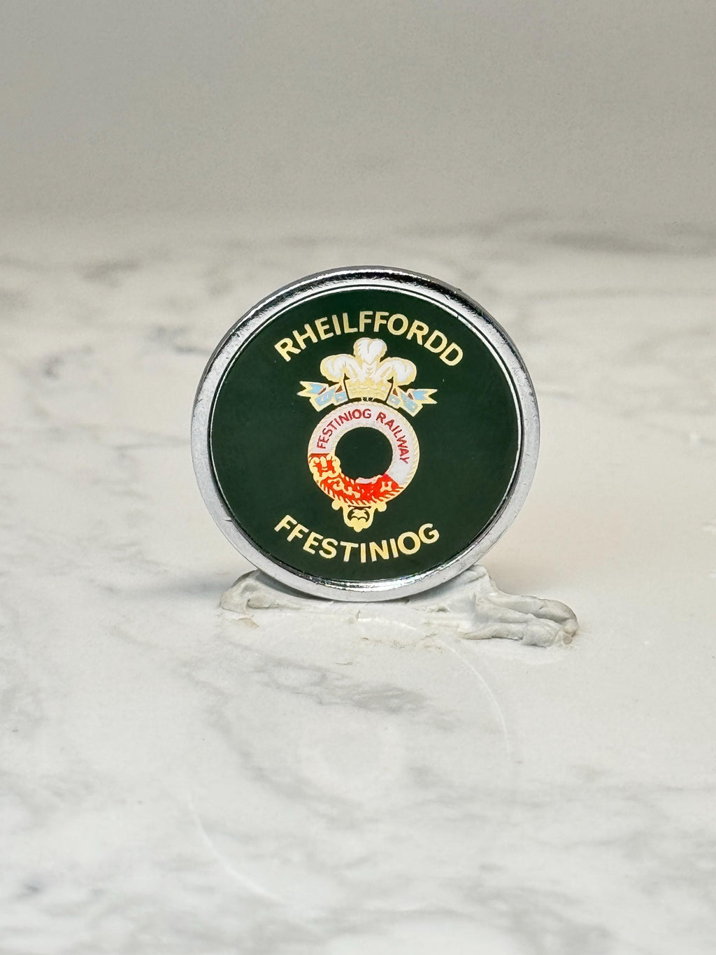 Ffestiniog Railway Souvenir Pin: Green Enamel - Welsh Train Accessory