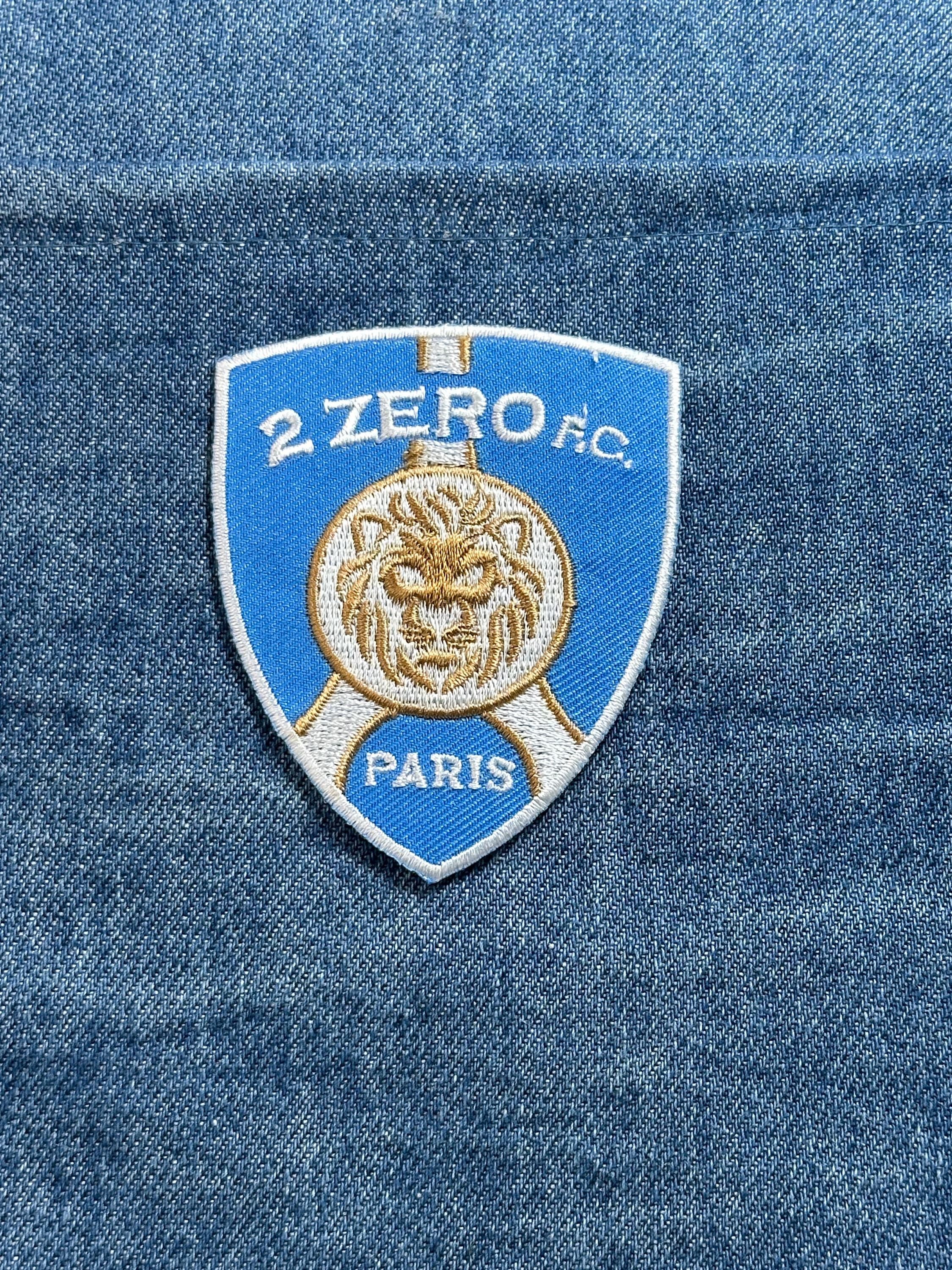 2 Zero FC Paris Patch: Blue Shield - Soccer Club Accessory