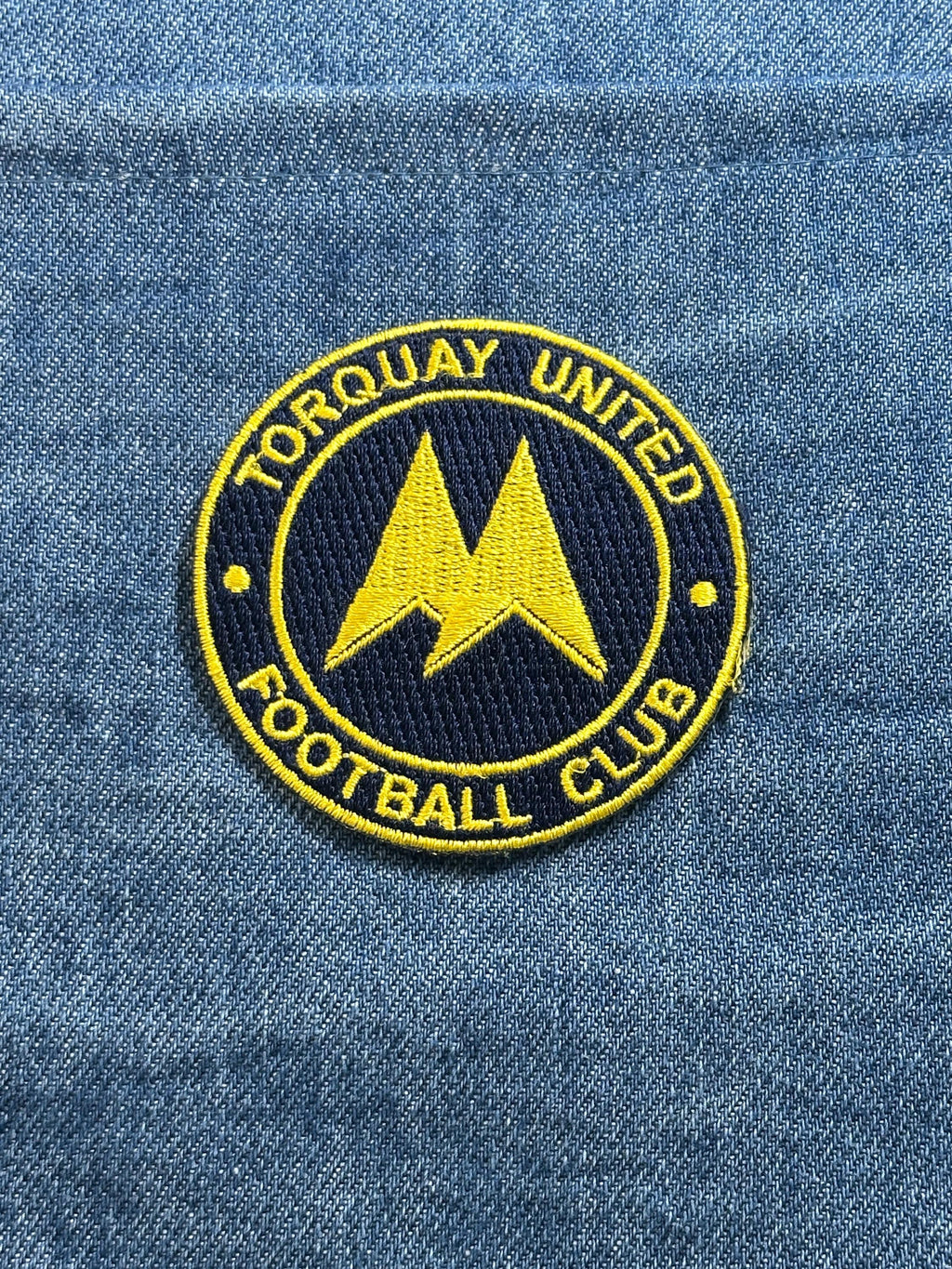 Torquay United Patch Football Club Crest Embroidered Soccer Sew On Patch