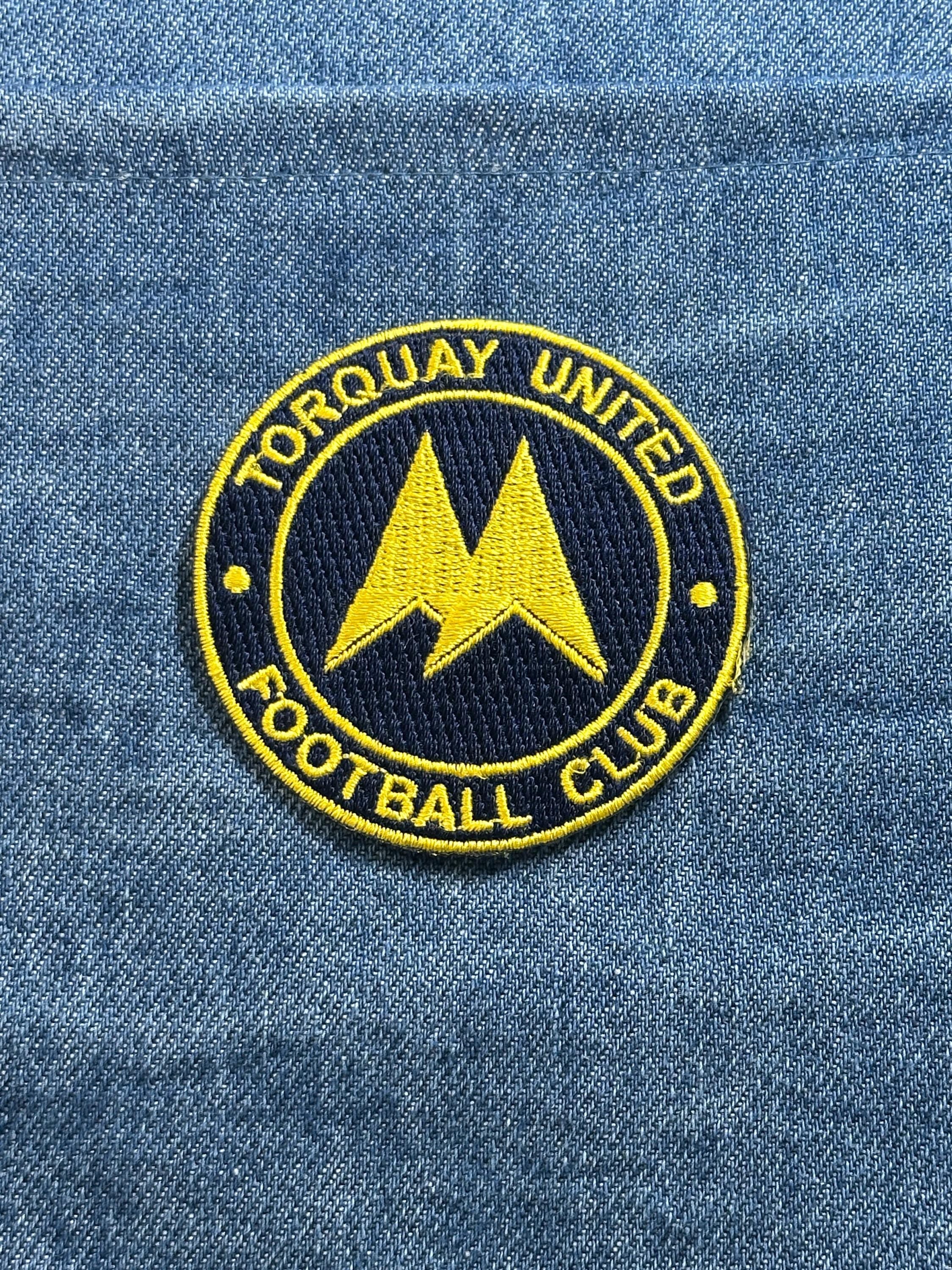 Torquay United Patch Football Club Crest Embroidered Soccer Sew On Patch
