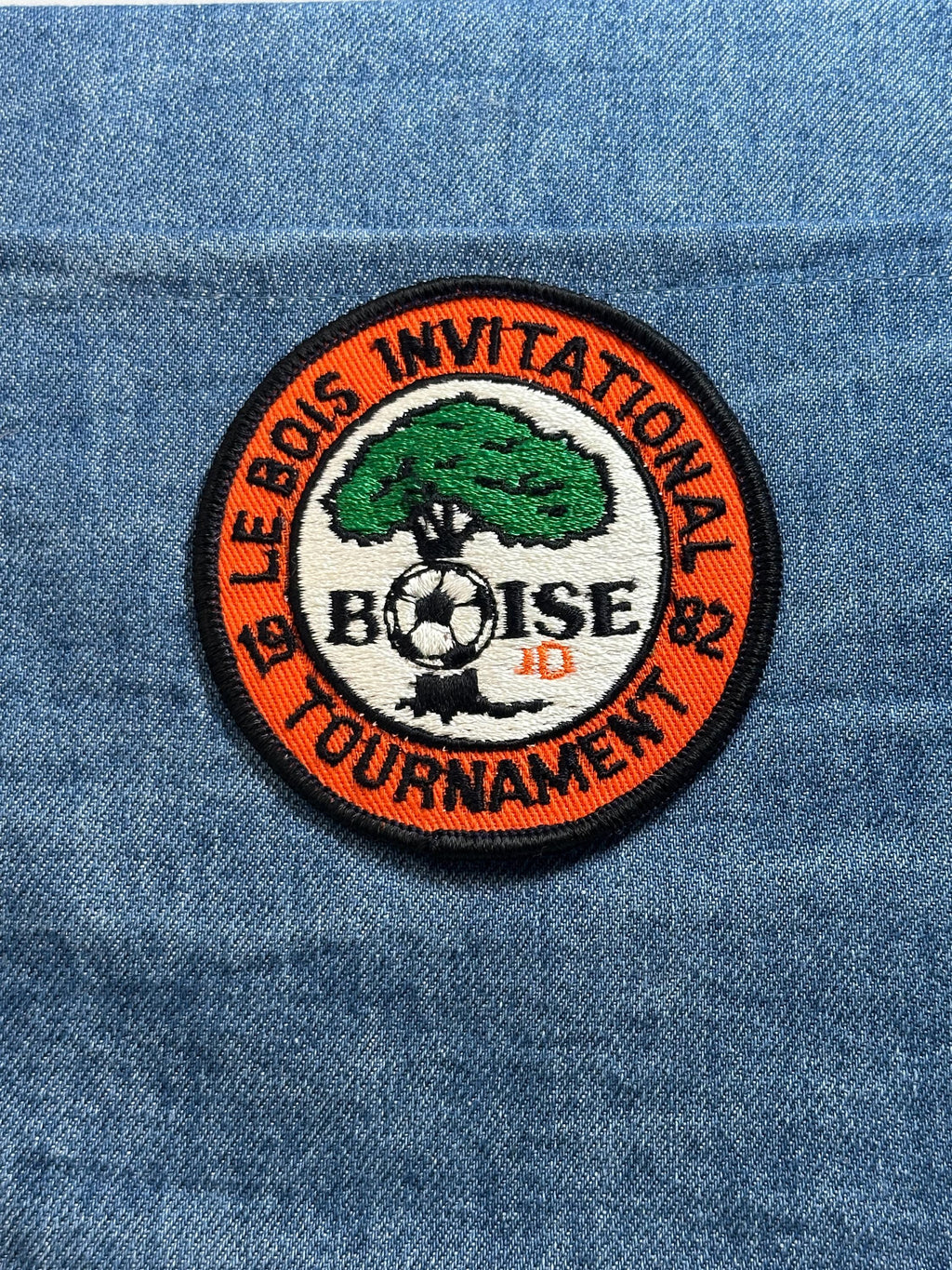 Le Bois Invitational Patch 1982 Boise ID Soccer Tournament Vintage Patch