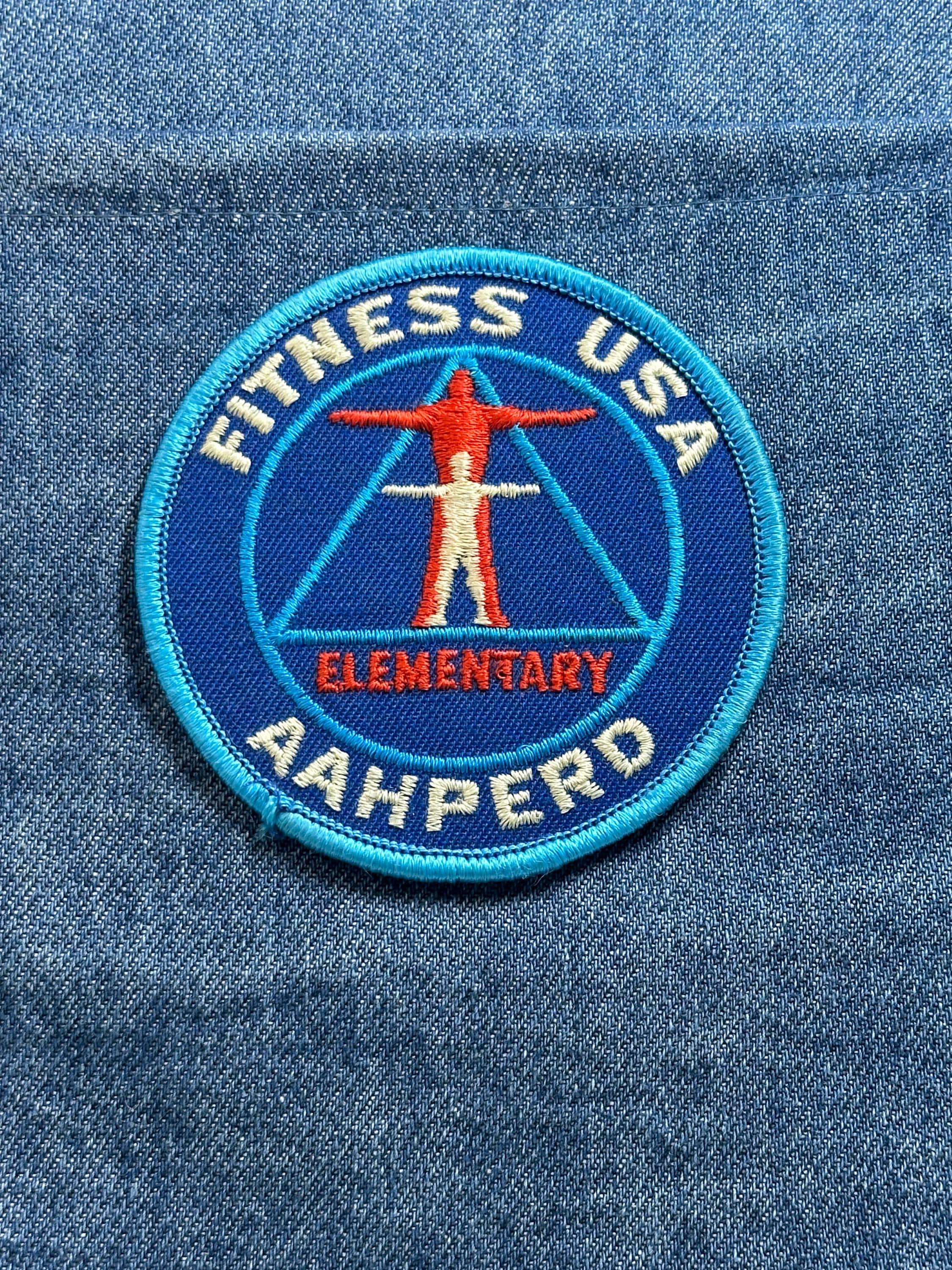 Fitness USA Patch: Blue Round - Elementary School Accessory