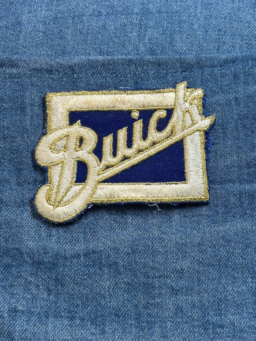 Busch Beer Patch: Blue & Gold Script - Vintage Bar Accessory