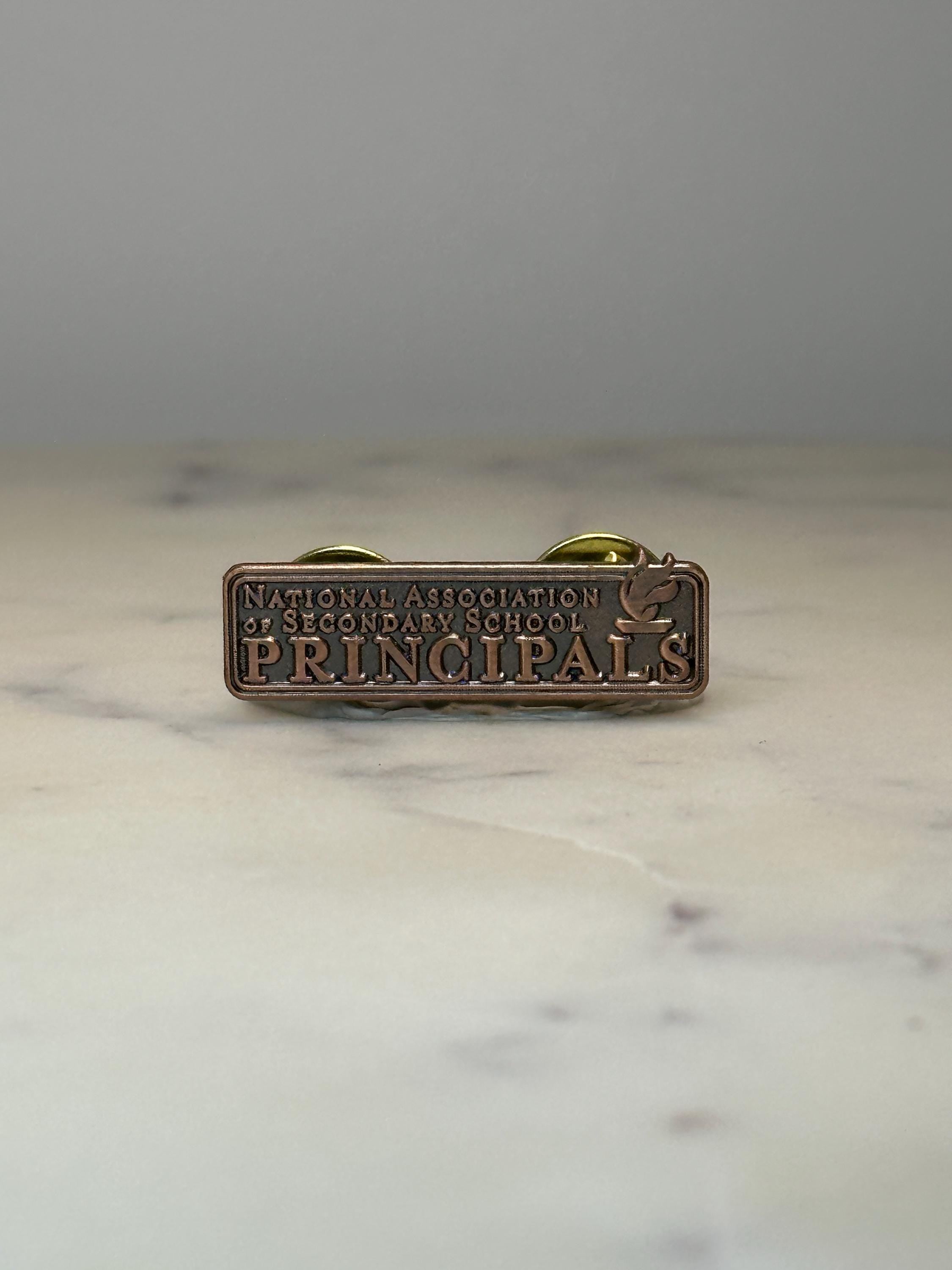 Vintage NASSP Principals Lapel Pin: Gold Tone - School Leadership Accessory