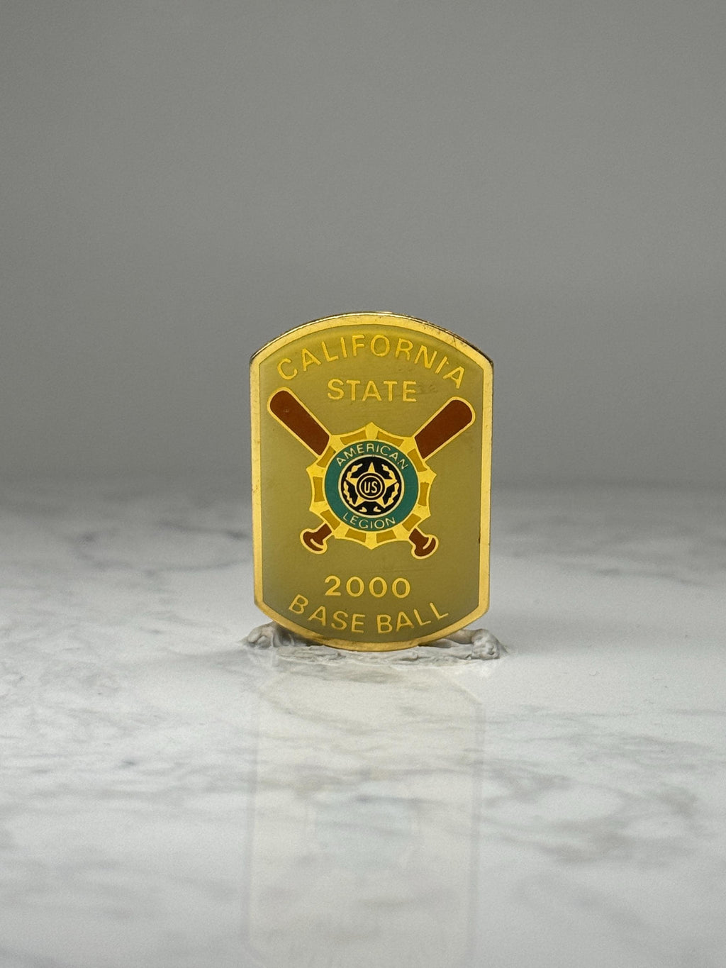 Ameican Legion California State Baseball Pin: Gold Enamel - 2000 Pin